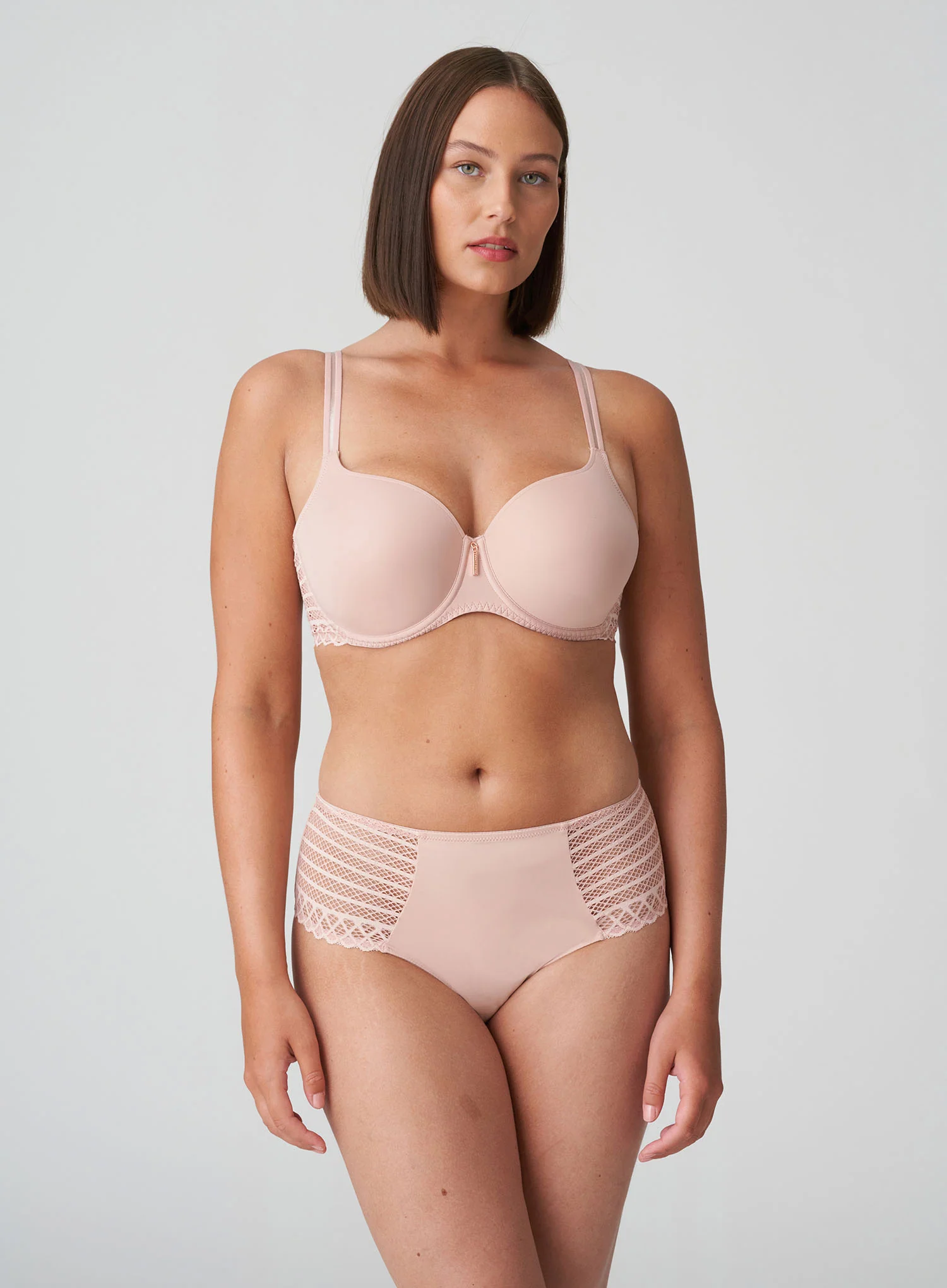 Primadonna Twist: East End Full Brief Powder Rose