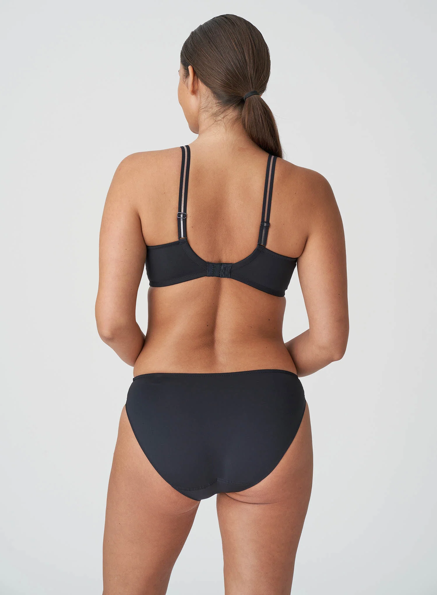 Primadonna Twist: East End Full Cup Wire Bra Charcoal - Image 3