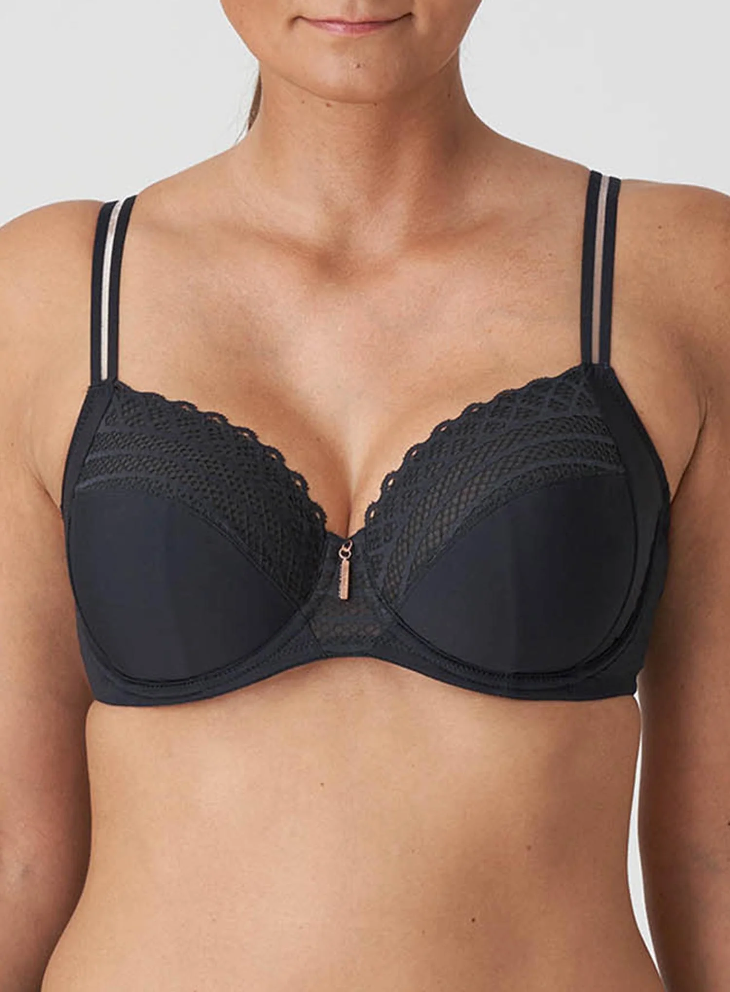 Primadonna Twist: East End Full Cup Wire Bra Charcoal - Image 6