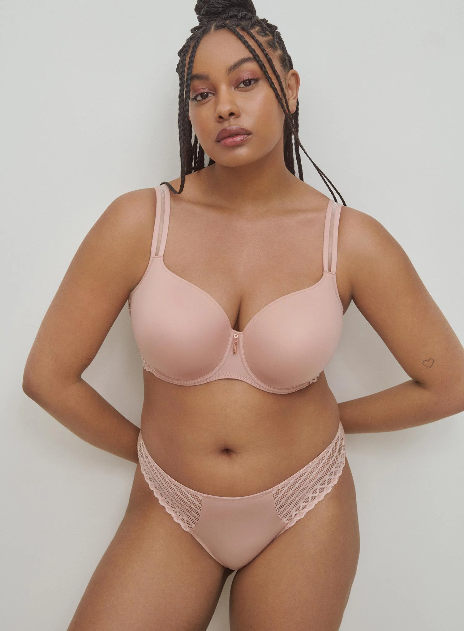 Primadonna Twist: East End Padded Heart Shape Bra Powder Rose - Image 4