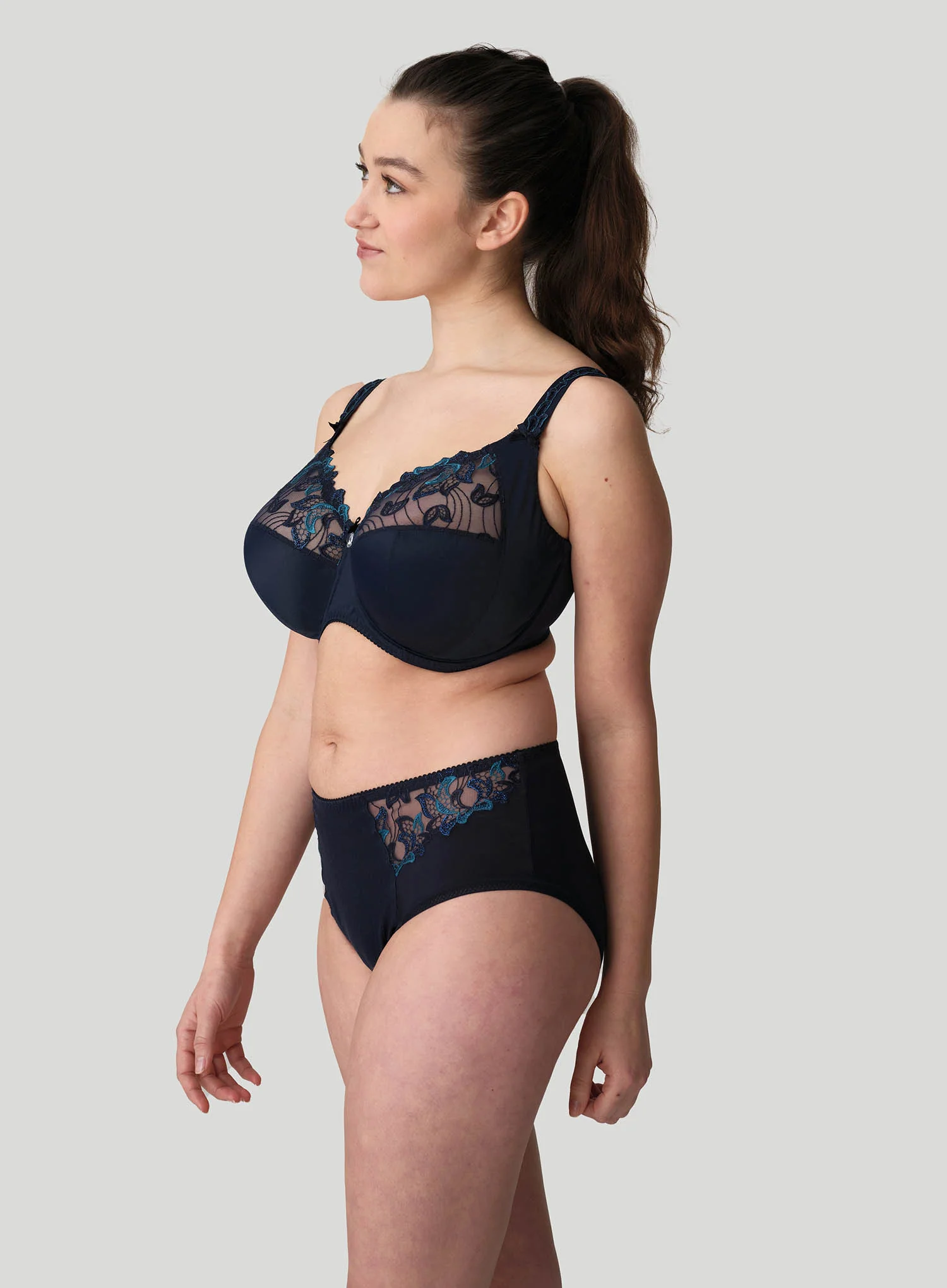 PrimaDonna: Deauville Full Cup Wire Bra I J K Cup Velvet Blue - Image 2