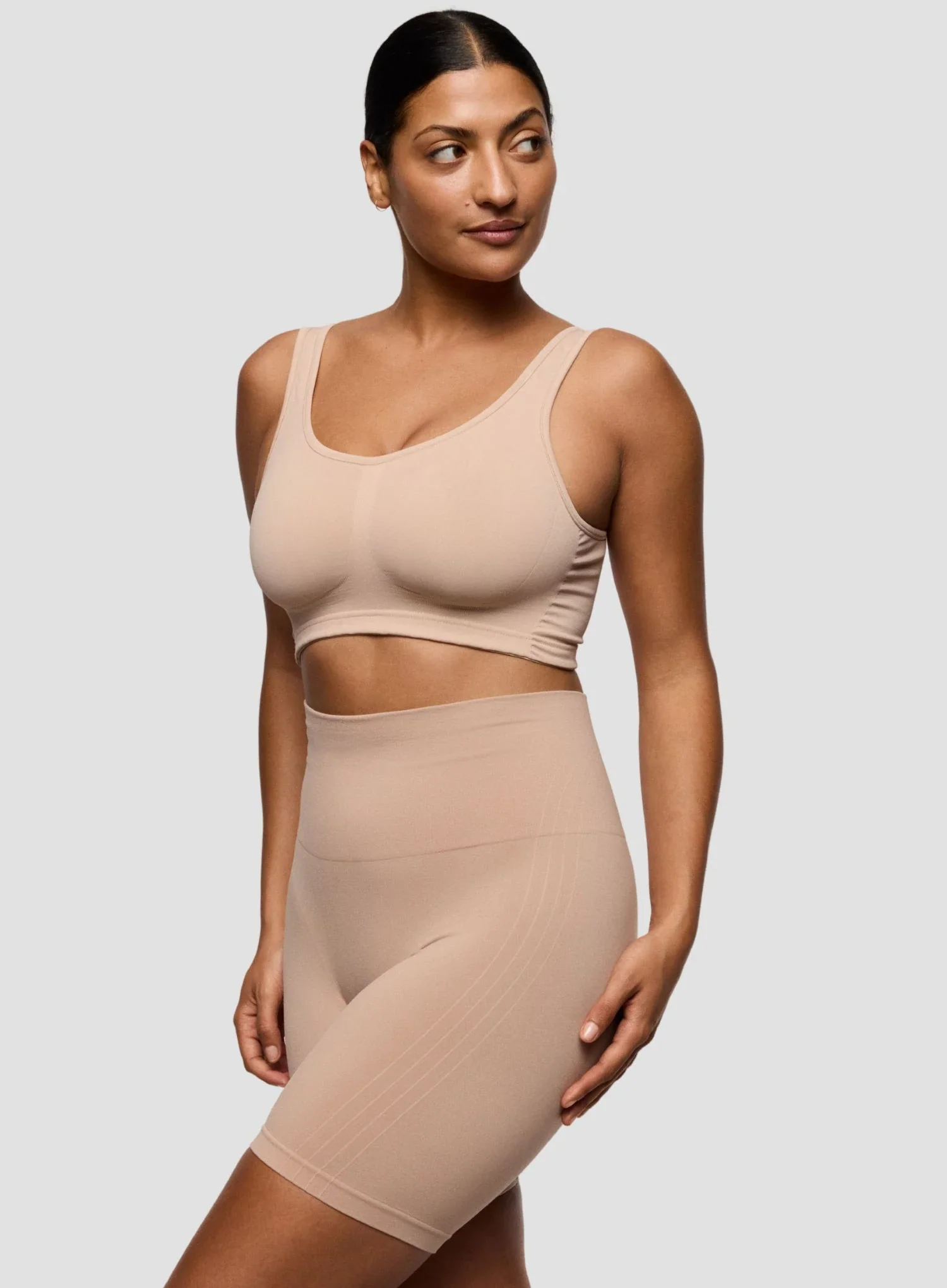 Primadonna: Nudda Anti Chafing Shaping Shorts Caffe Latte - Image 3
