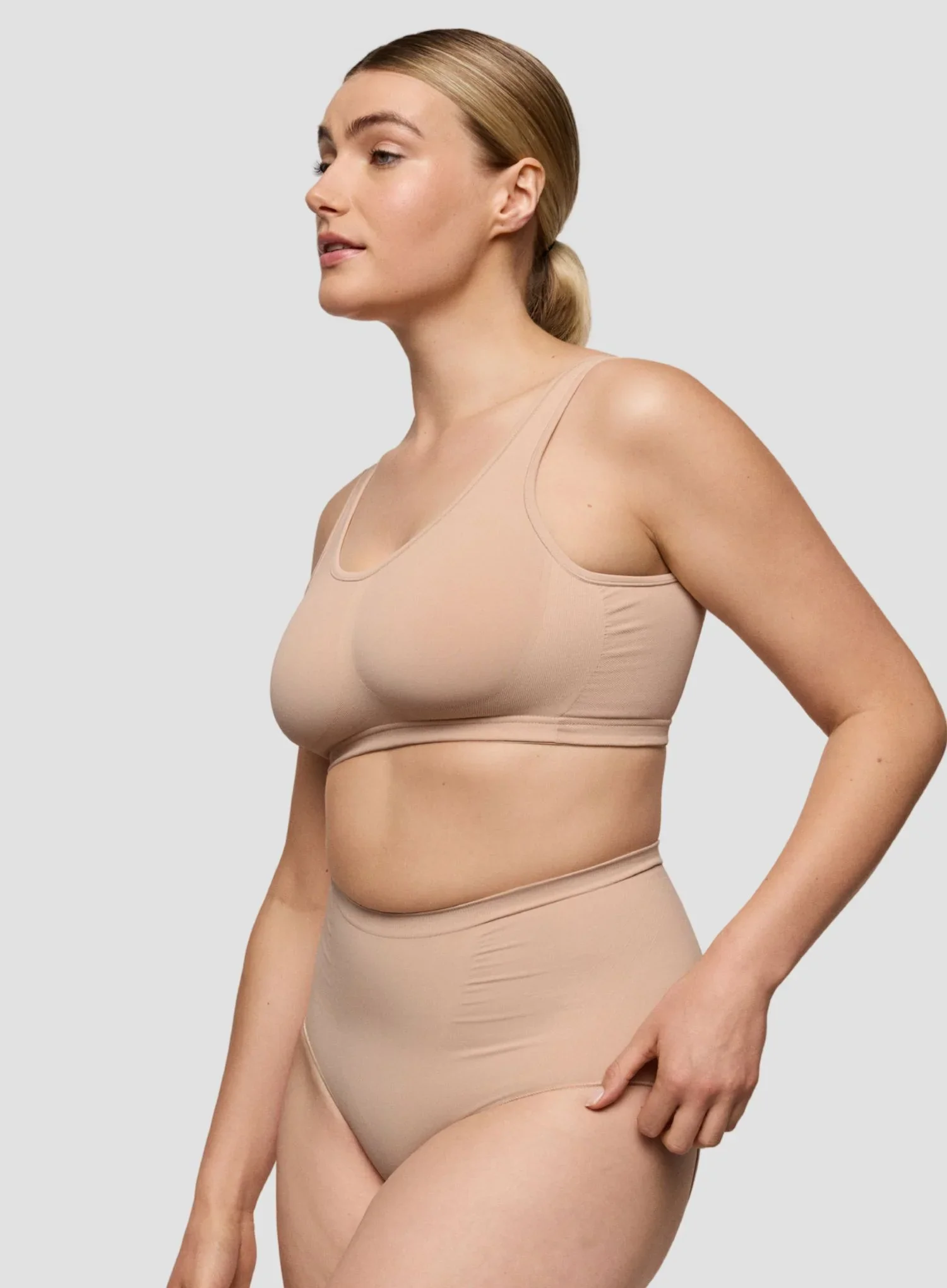 Primadonna: Nudda High Waist Shaping Full Brief Caffe Latte - Image 4