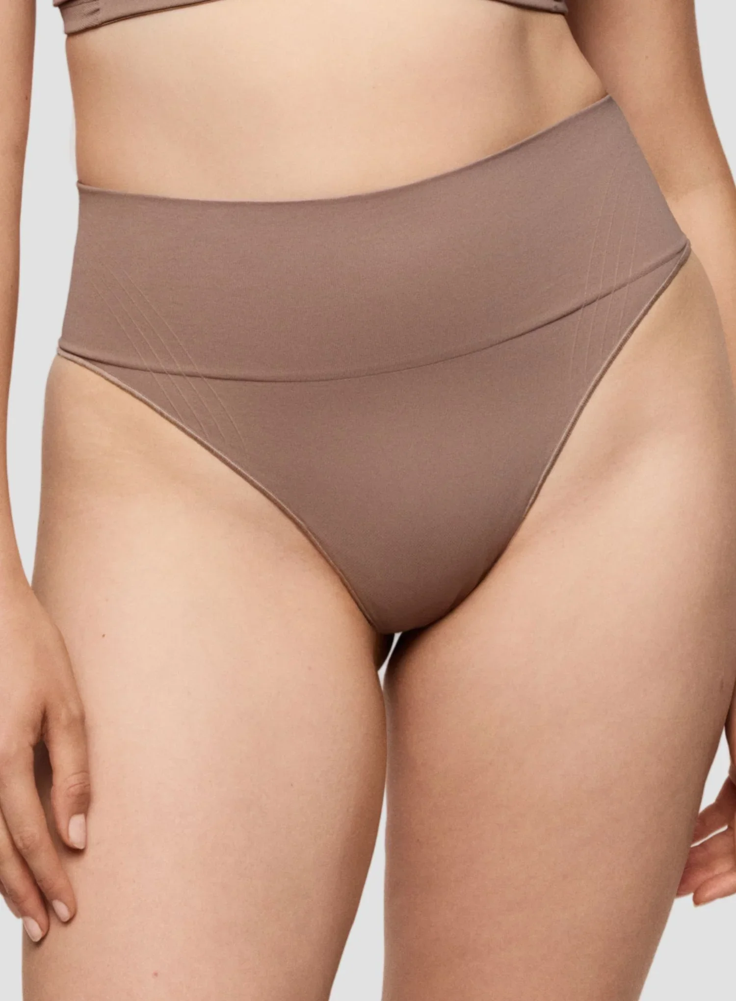 Primadonna: Nudda High Waist Shaping Thong Ginger - Image 4