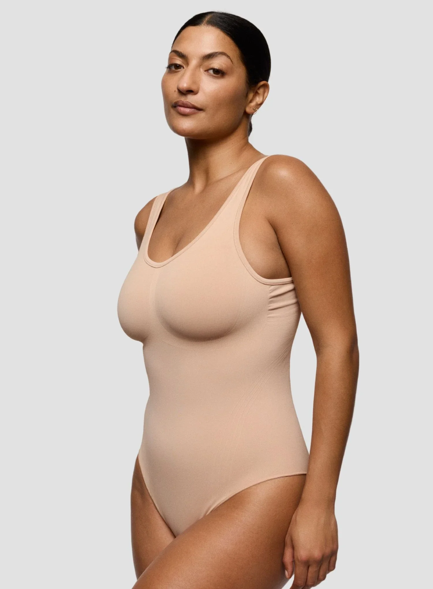 Primadonna: Nudda Non Wired Shaping Minimiser Bodysuit Caffe Latte - Image 4