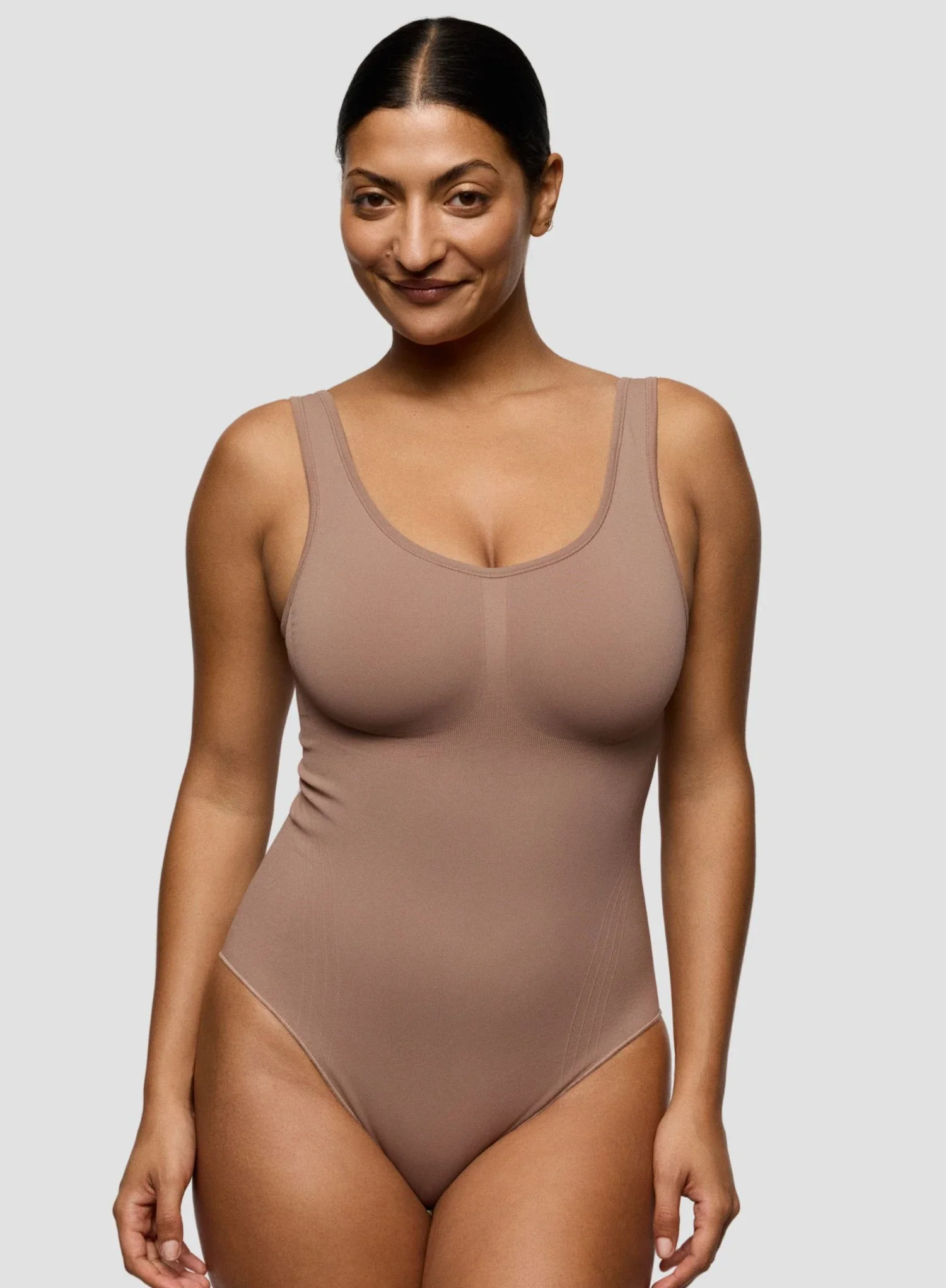 Primadonna: Nudda Non Wired Shaping Minimiser Bodysuit Ginger - Image 2