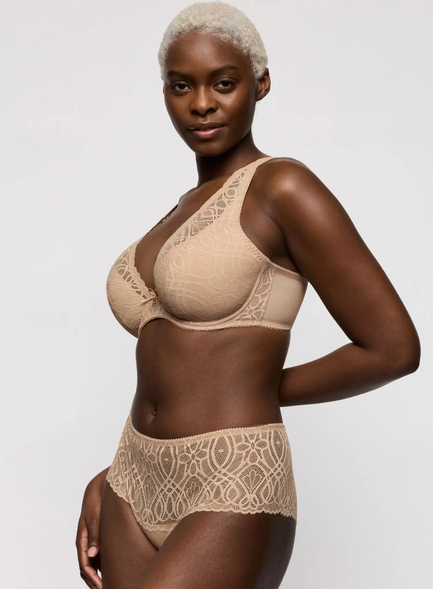 Primadonna: Salerno Half Padded Plunge Bra Candy Ginger - Image 4