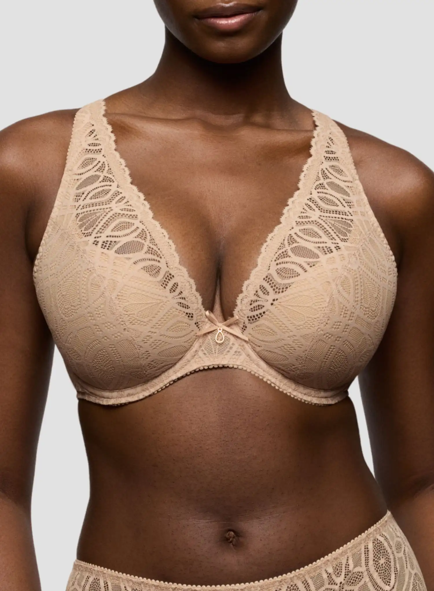 Primadonna: Salerno Half Padded Plunge Bra Candy Ginger - Image 5