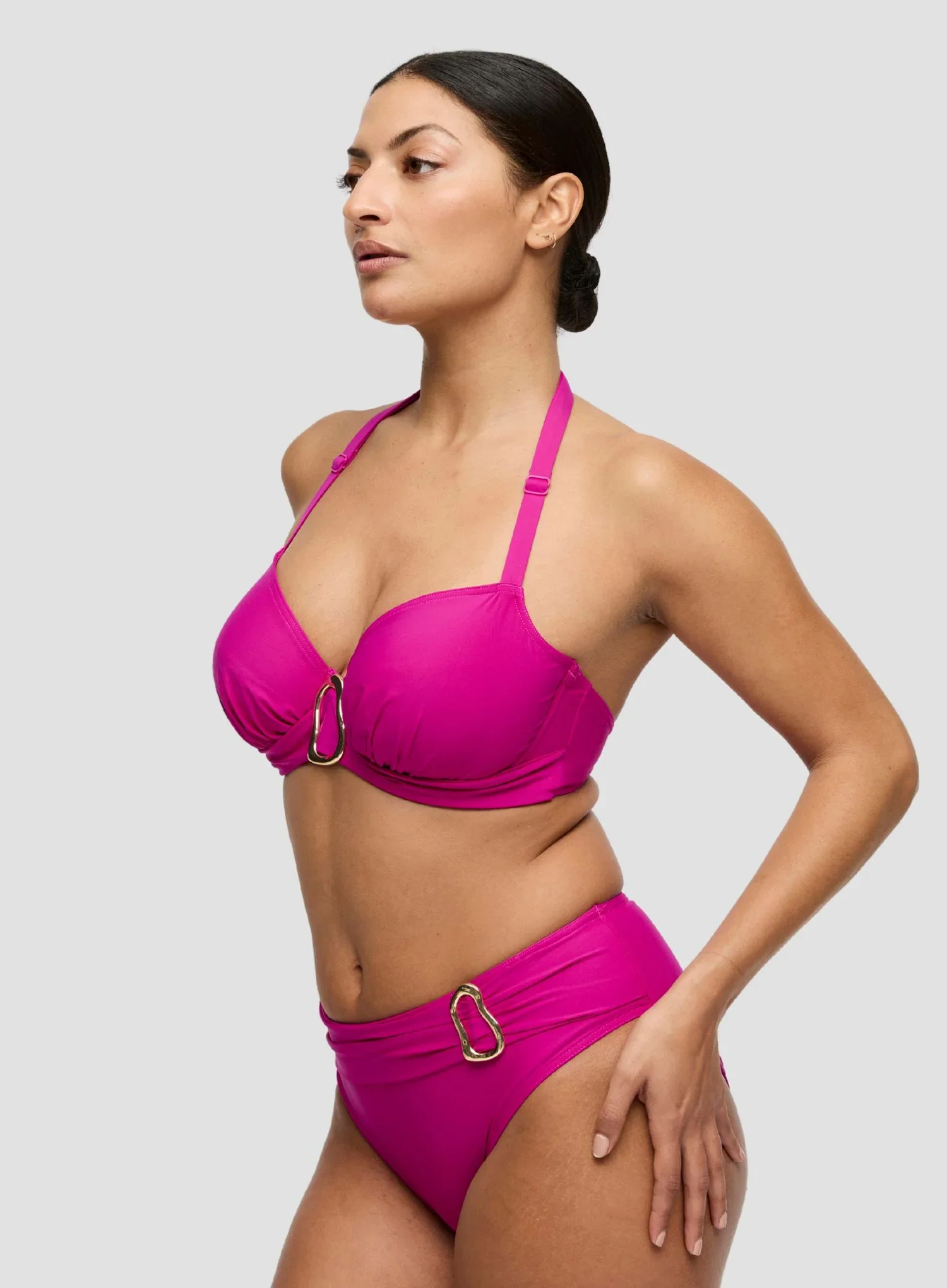 Primadonna Swim: Uvita Full Bikini Briefs Deep Magenta - Image 3