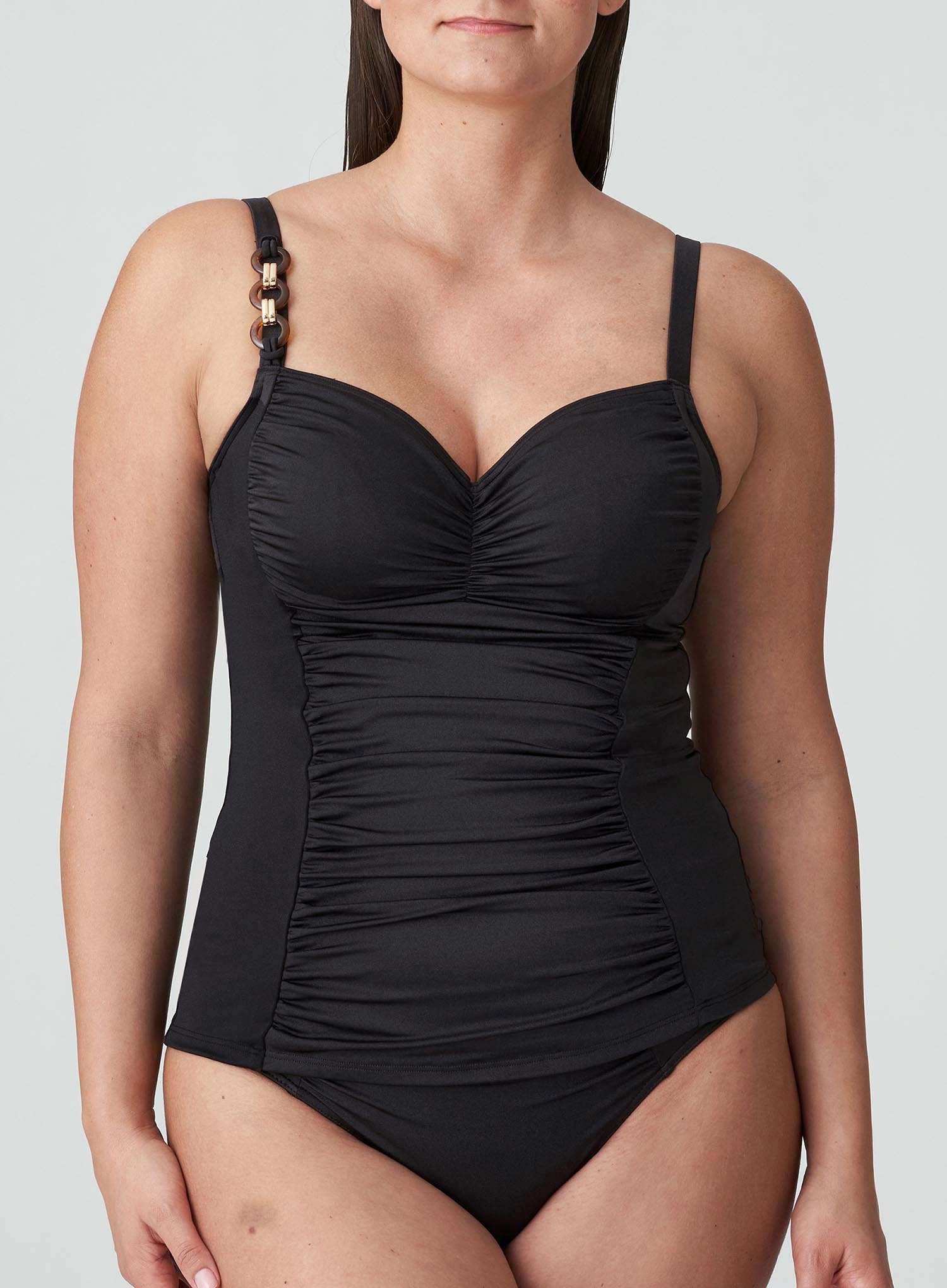 PrimaDonna Swim: Barrani Full Cup Tankini Roast Coffee - Image 4