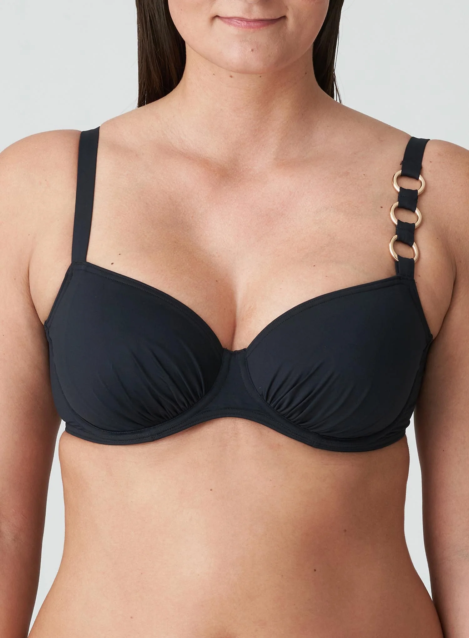 PrimaDonna Swim: Damietta Full Cup Bikini Top Black - Image 5
