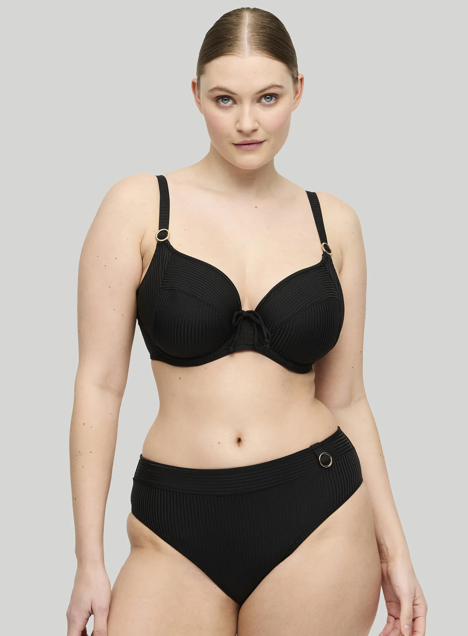 Primadonna Swim: Delray Full Cup Bikini Top Black - Image 2