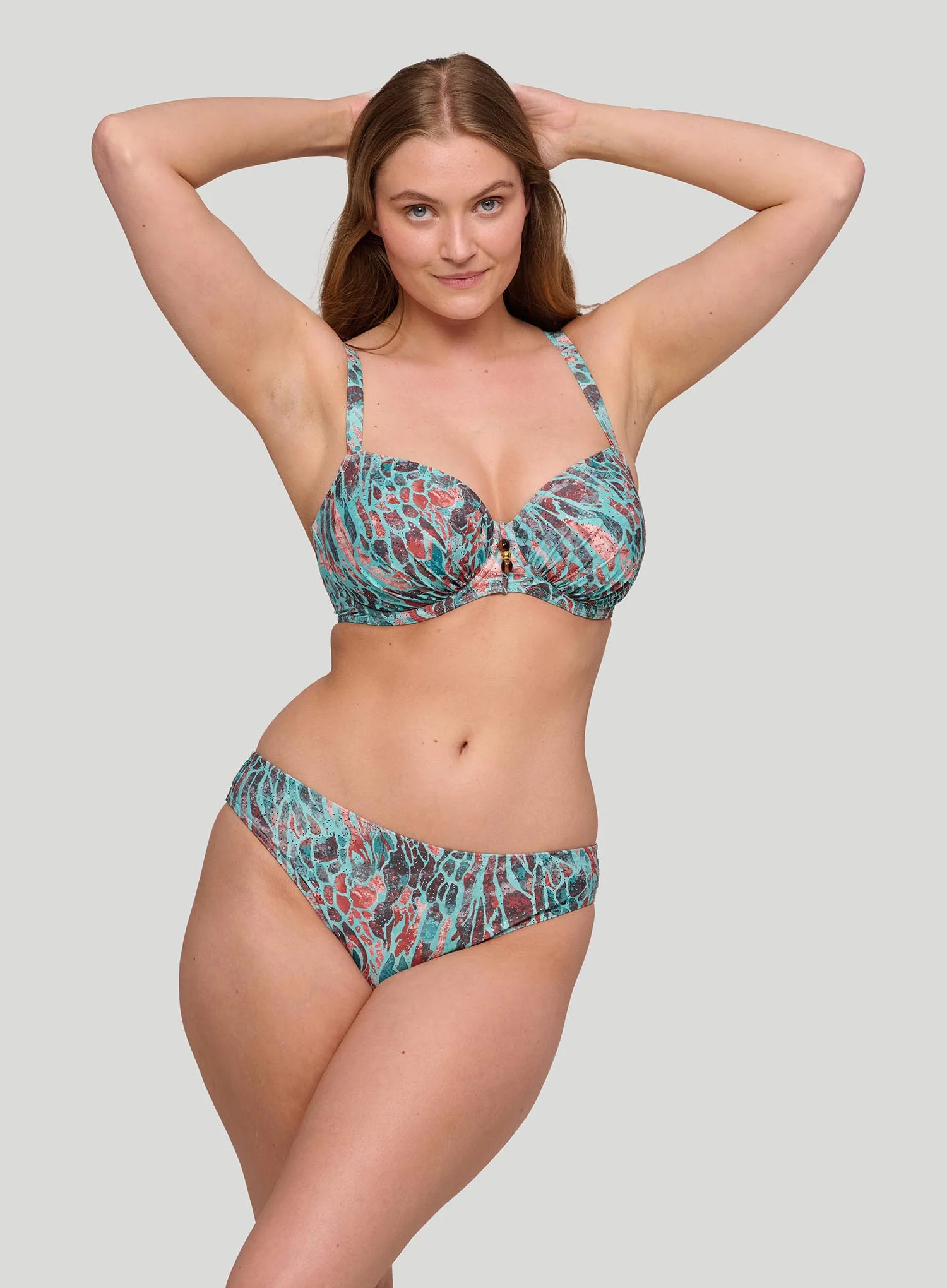 Primadonna Swim: Riyad Full Cup Underwired Bikini Top Turquoise Seas - Image 2