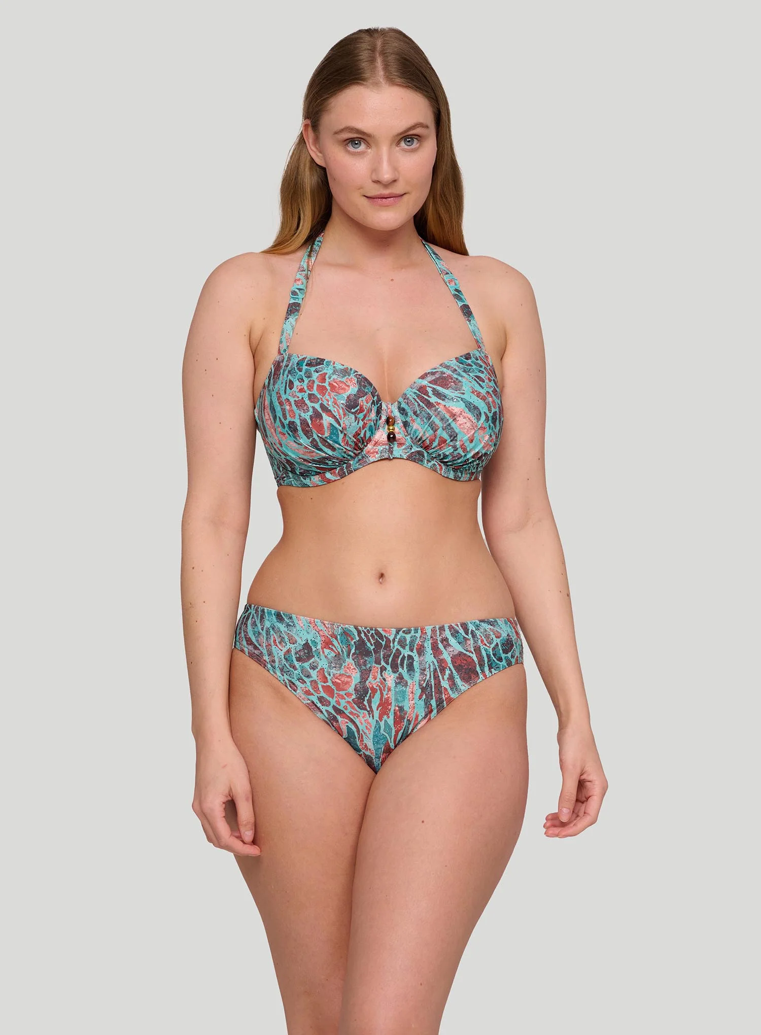 Primadonna Swim: Riyad Full Cup Underwired Bikini Top Turquoise Seas - Image 4