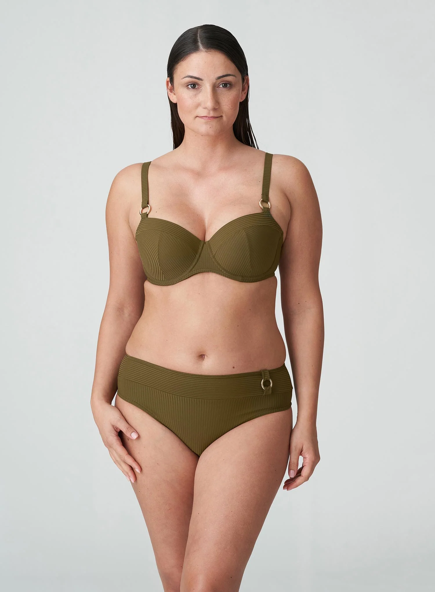 Primadonna Swim: Sahara Full Bikini Brief Olive