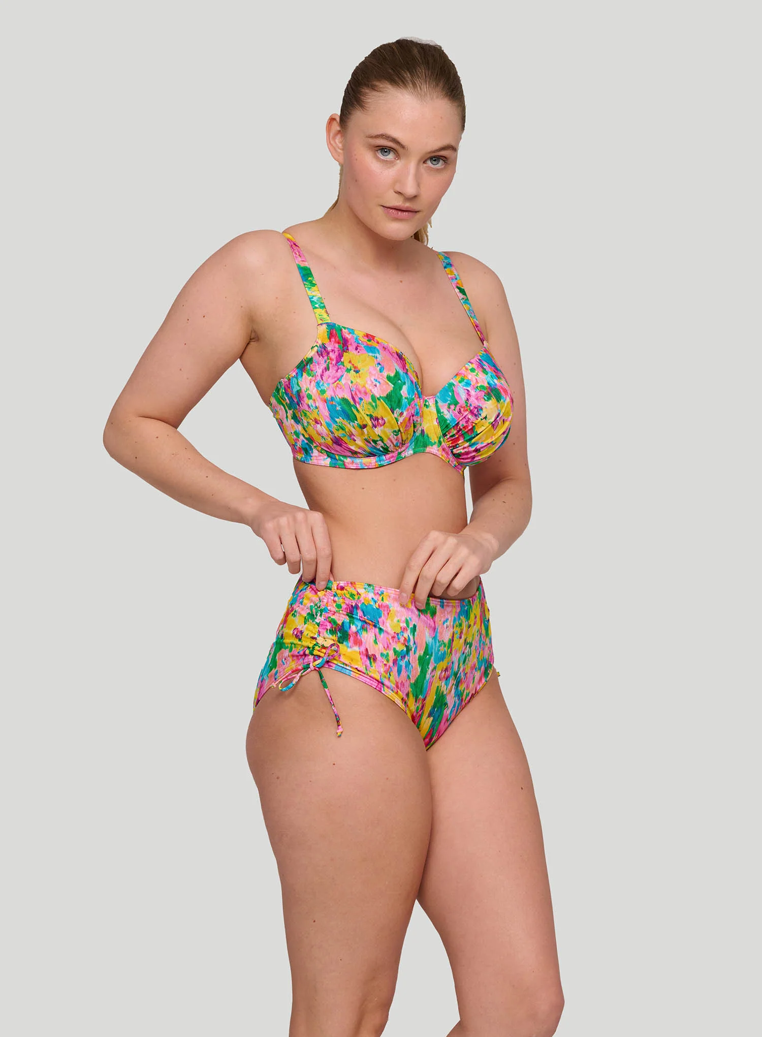Primadonna Swim: Ubud Full Bikini Brief Ropes Sun Glow - Image 2