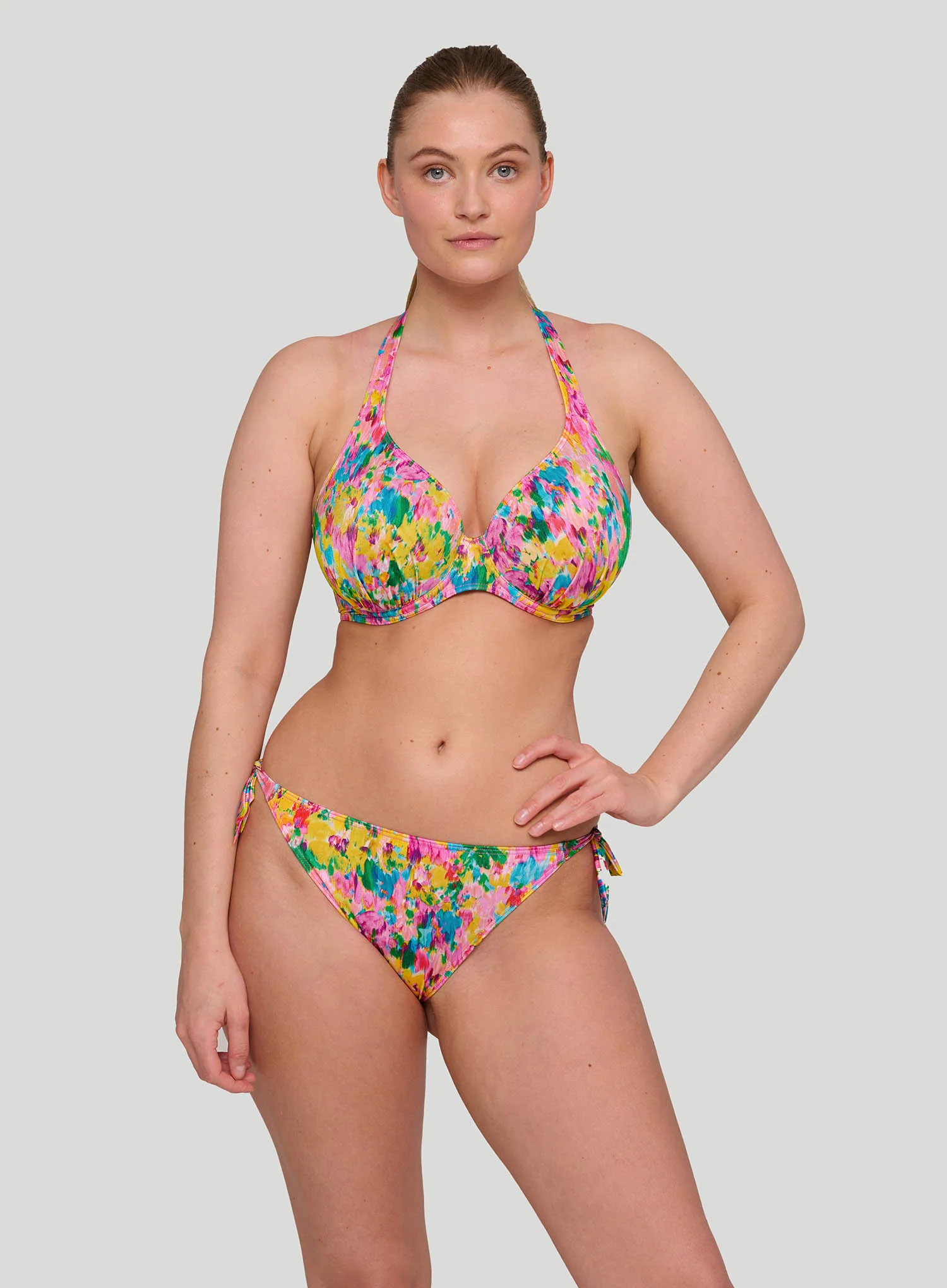 Primadonna Swim: Ubud Half Padded Plunge Bikini Top Sun Glow - Image 4