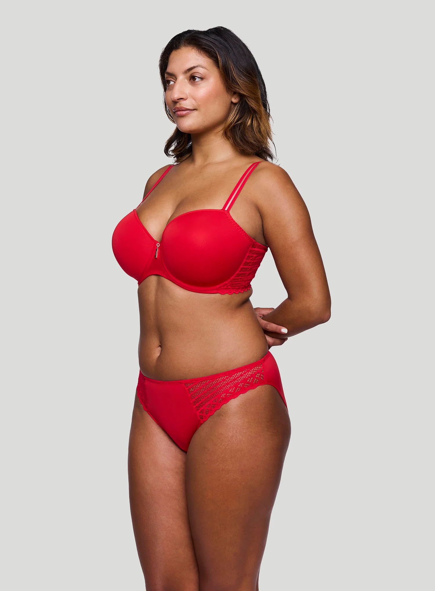 Primadonna Twist: East End Padded Balcony Bra True Red - Image 2