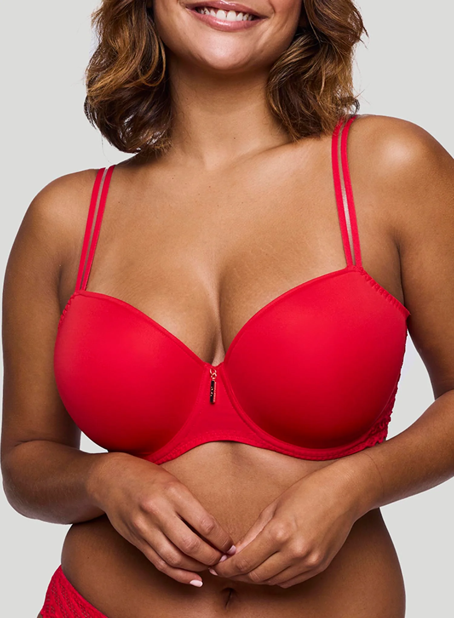 Primadonna Twist: East End Padded Balcony Bra True Red - Image 4