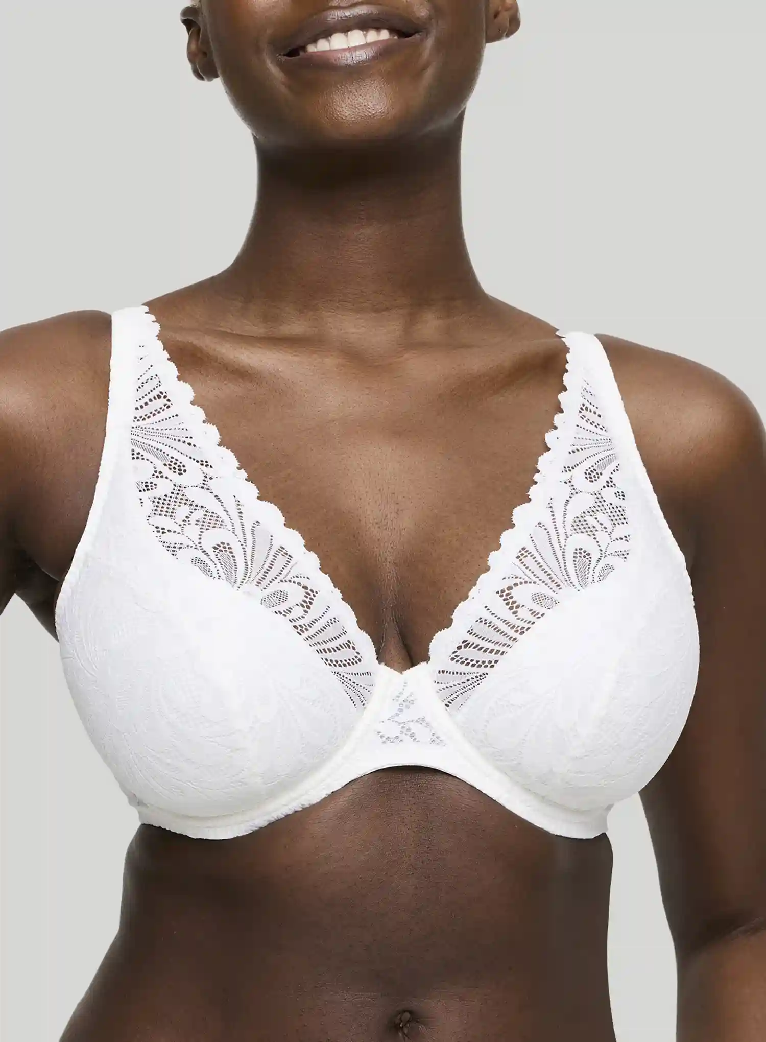 Primadonna Twist: Rupi Underwired Half Padded Plunge Bra Natural - Image 4