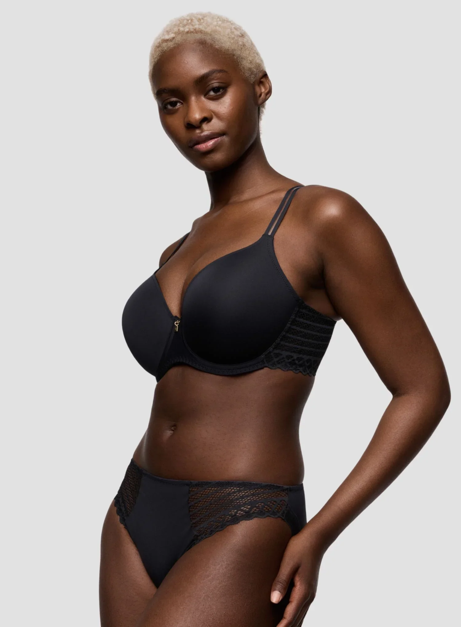 Primadonna Twist: Twist Side Rio Brief Charcoal - Image 4