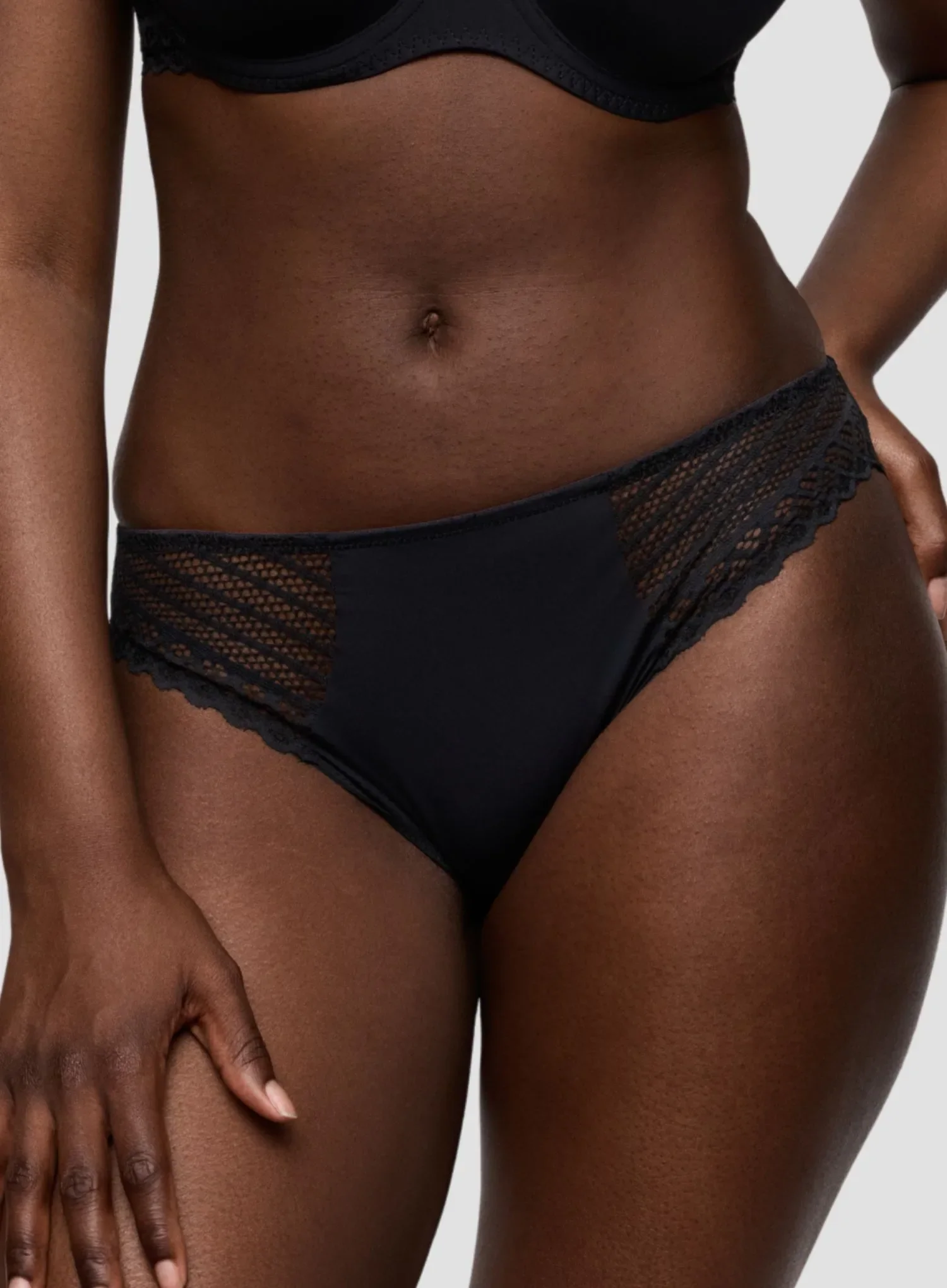 Primadonna Twist: Twist Side Rio Brief Charcoal - Image 5
