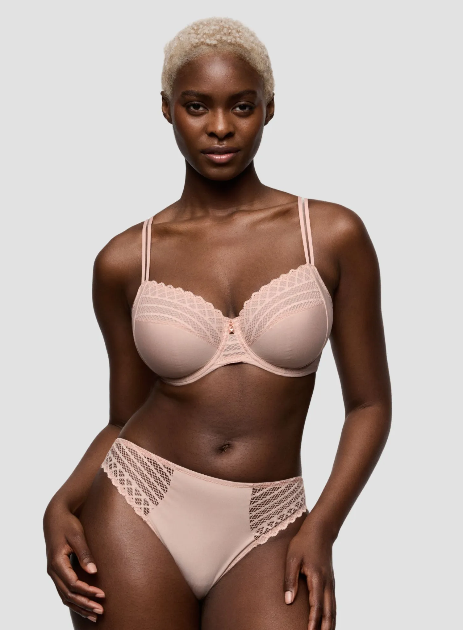 Primadonna Twist: Twist Side Rio Brief Powder Rose - Image 2