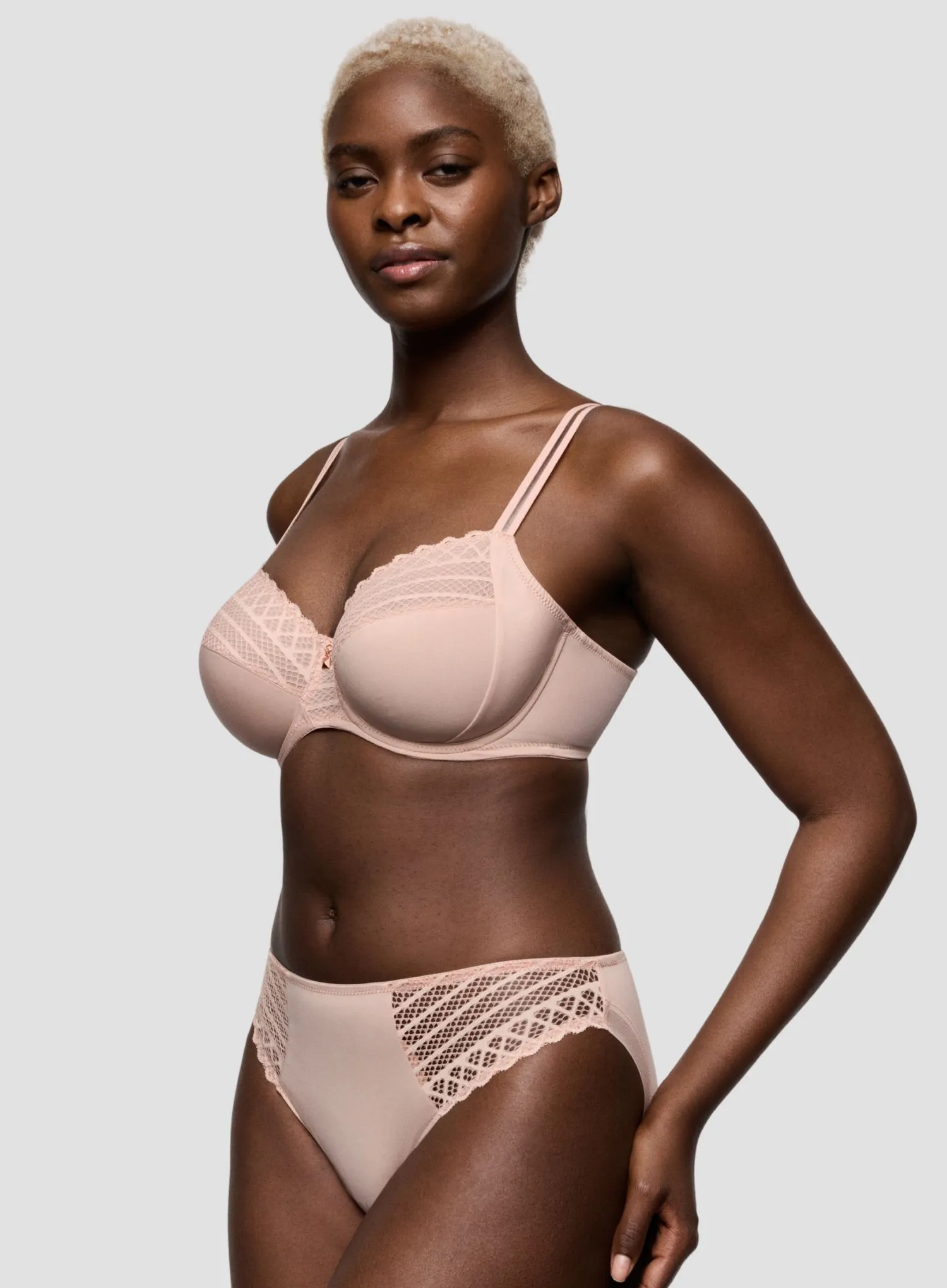 Primadonna Twist: Twist Side Rio Brief Powder Rose - Image 4