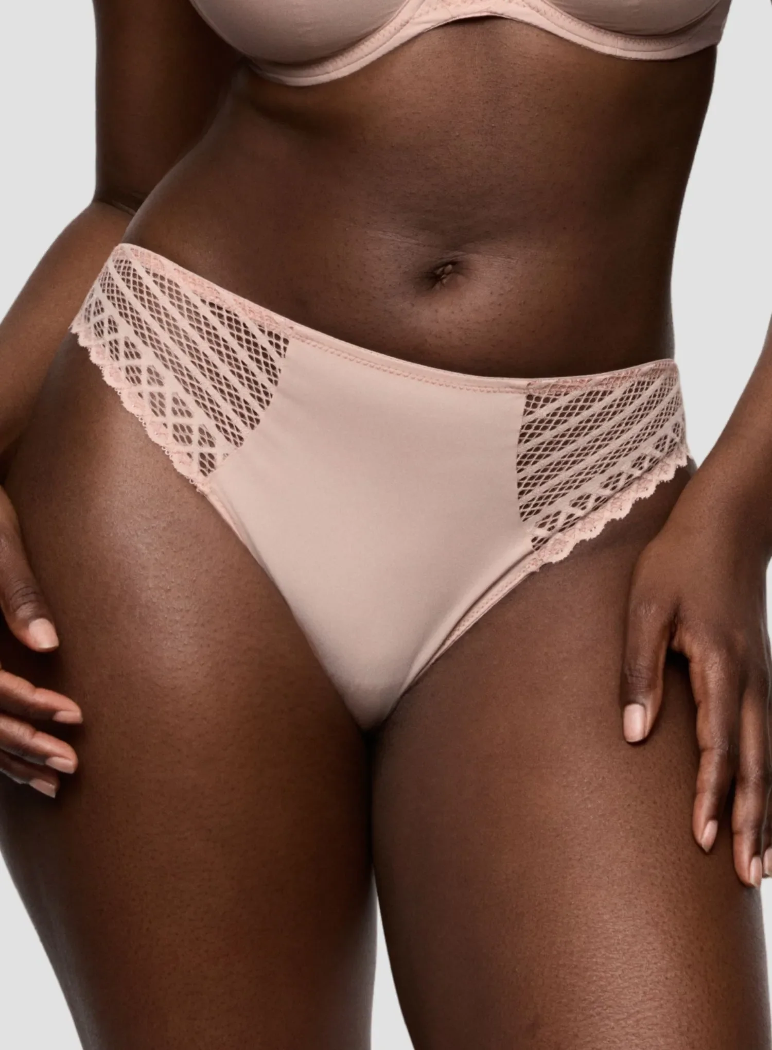Primadonna Twist: Twist Side Rio Brief Powder Rose - Image 5