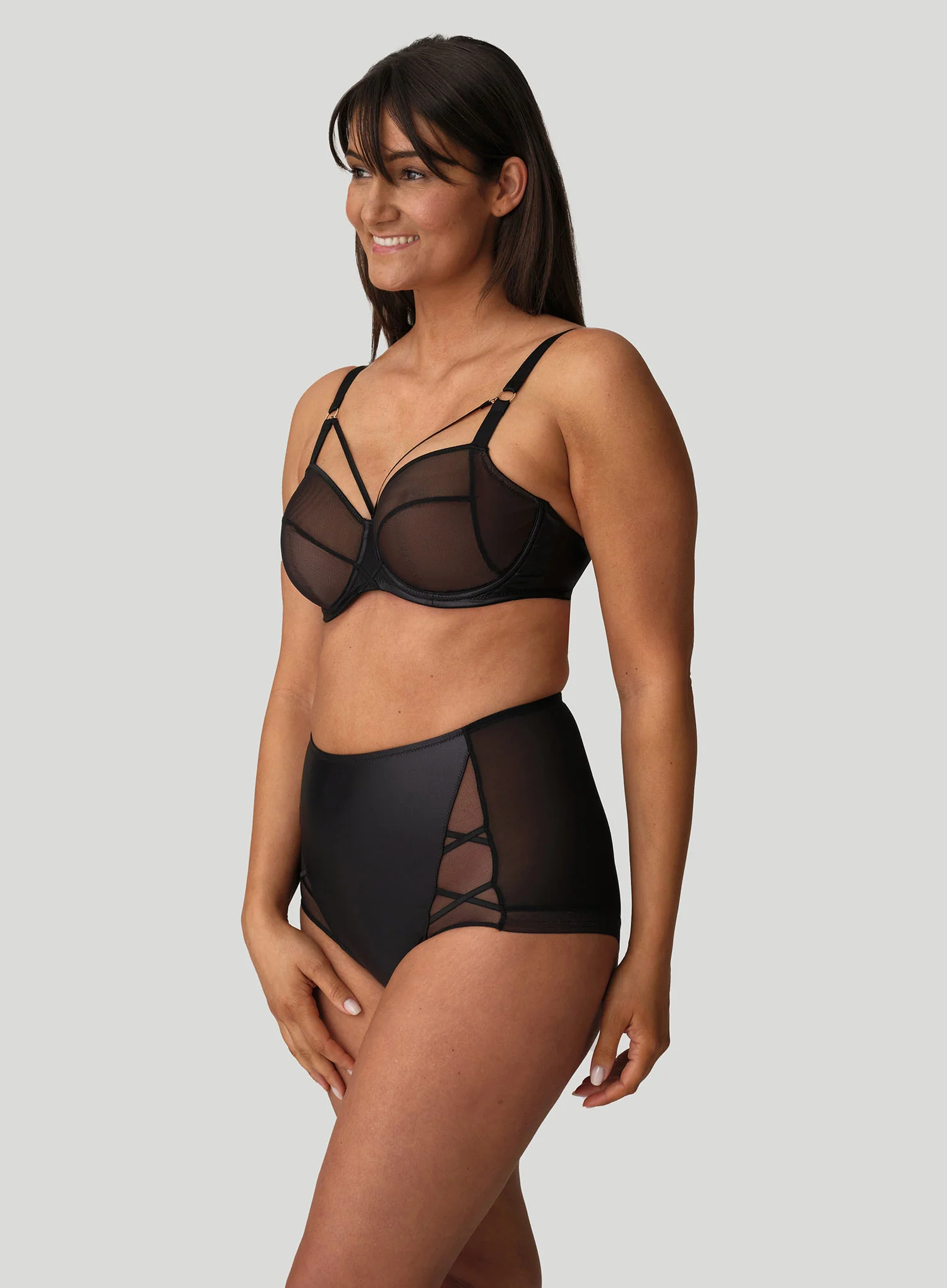 Primadonna Twist: Zipolite High Waisted Brief Black - Image 4