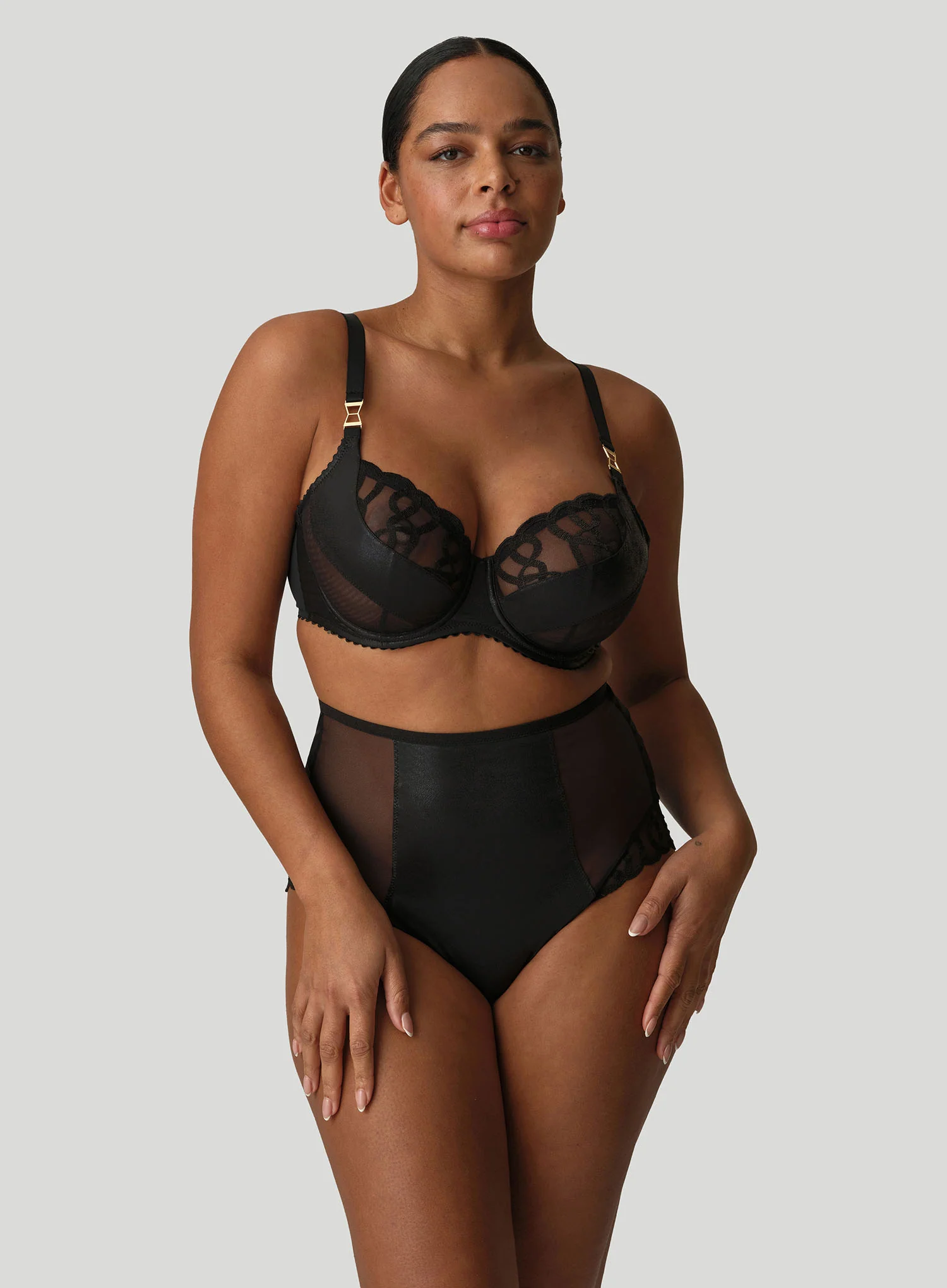 PrimaDonna: Vallarta Tulip Seam Balconette Bra Black - Image 2