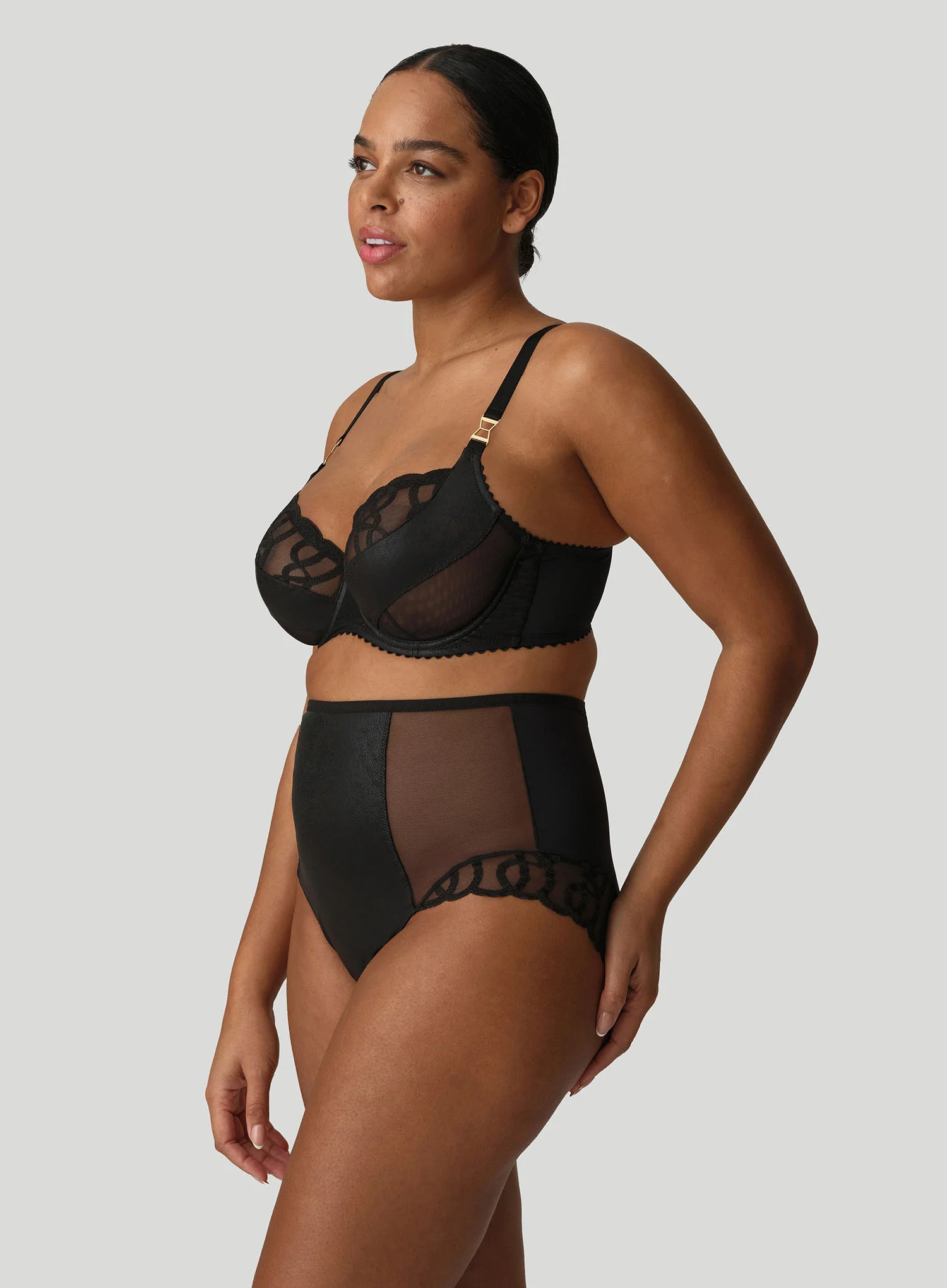 PrimaDonna: Vallarta Tulip Seam Balconette Bra Black - Image 4