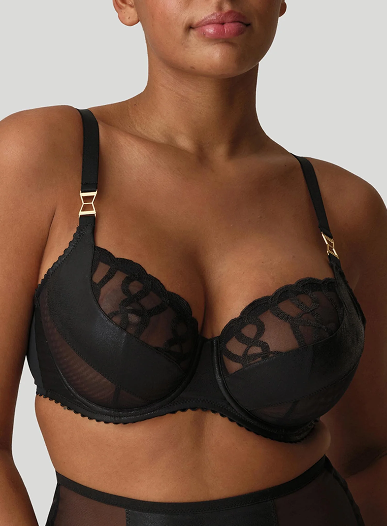 PrimaDonna: Vallarta Tulip Seam Balconette Bra Black - Image 5