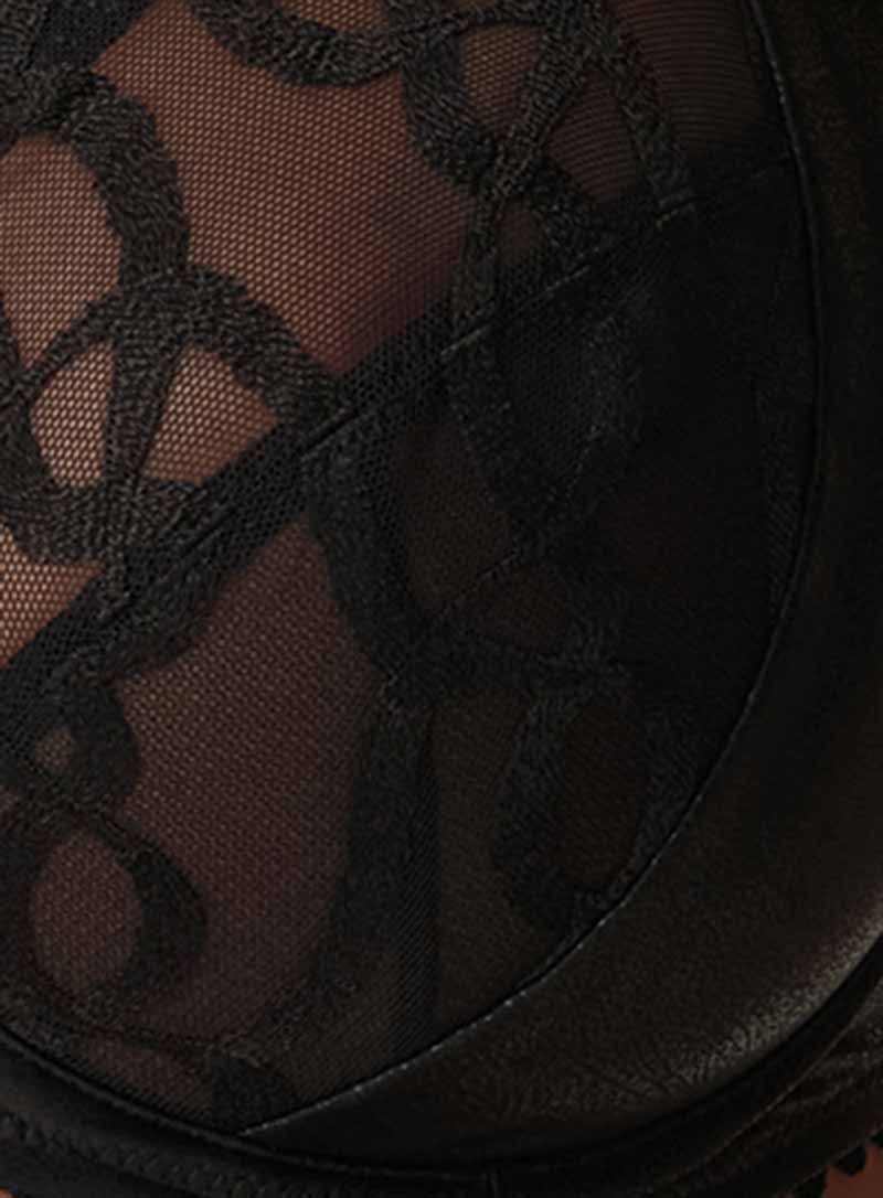 PrimaDonna: Vallarta Tulip Seam Balconette Bra Black - Image 6