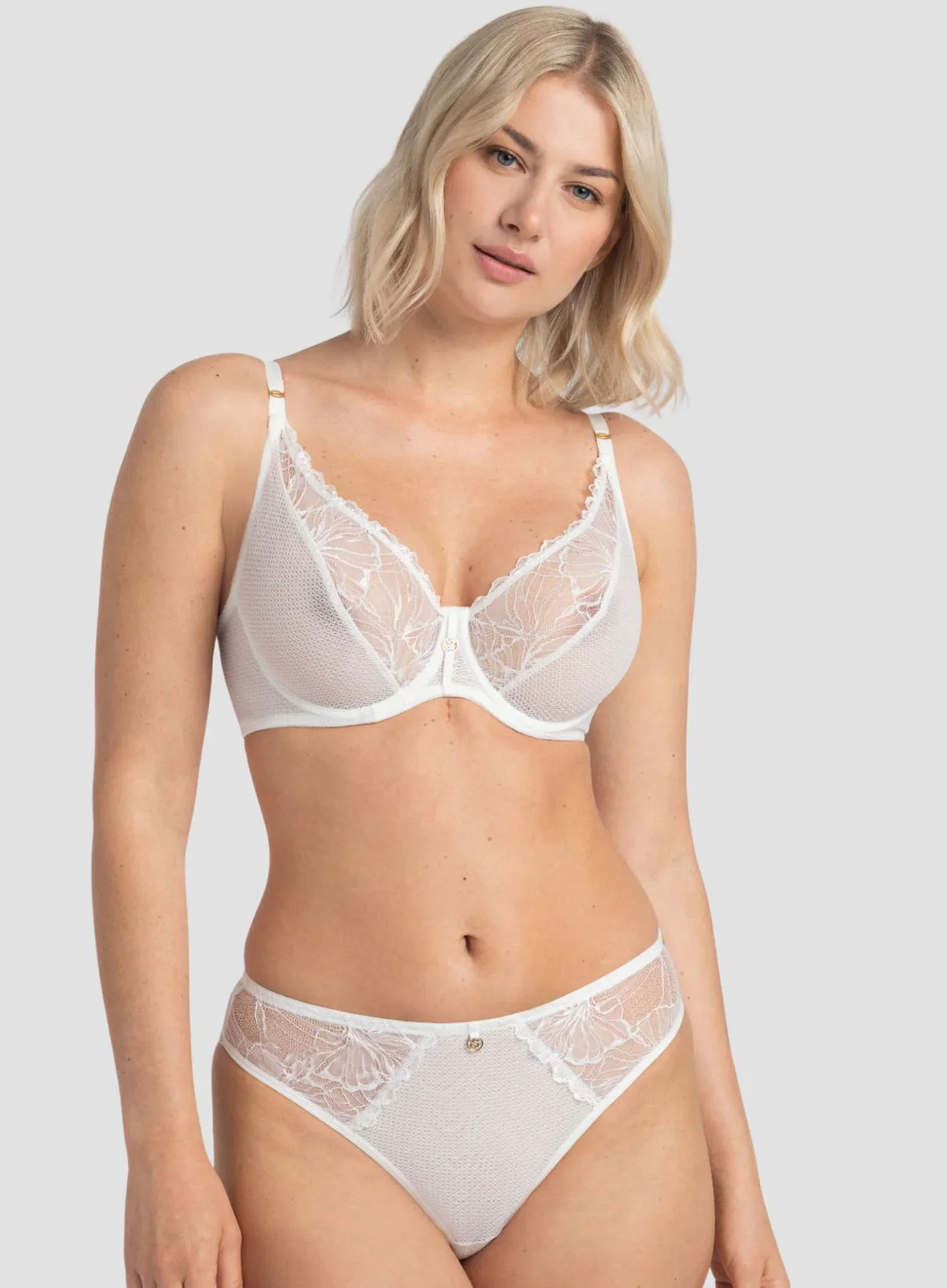 Samanta Lingerie: Harmony Soft High Apex Bra Cream - Image 2
