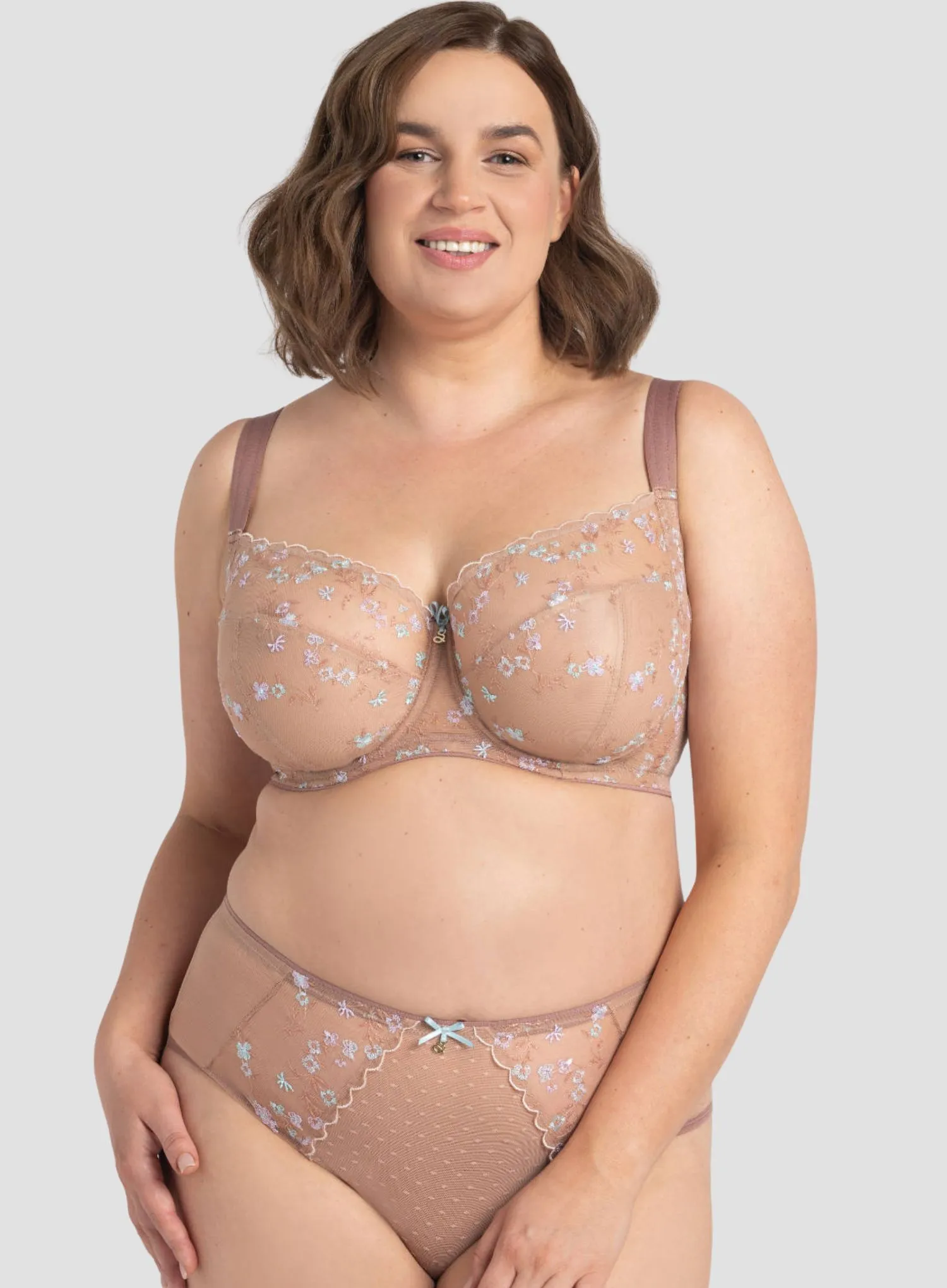 Samanta Lingerie: Margaret Midi Brief Cappucino - Image 2