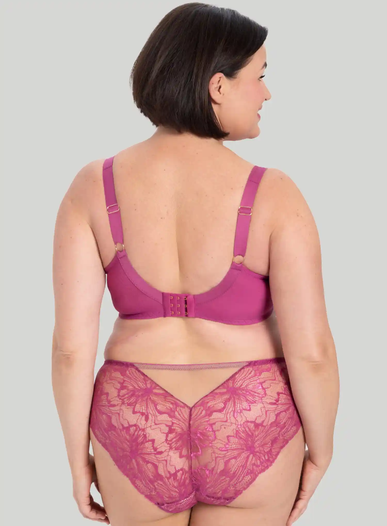 Samanta Lingerie: Mila Midi Brief Raspberry - Image 2