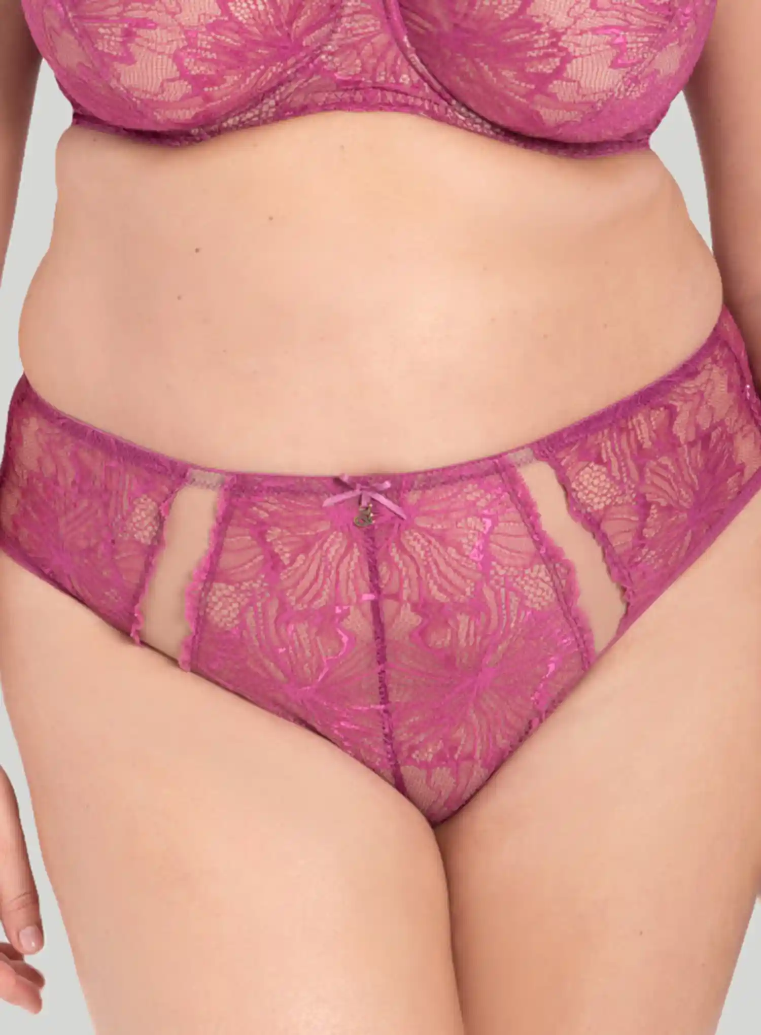 Samanta Lingerie: Mila Midi Brief Raspberry - Image 4