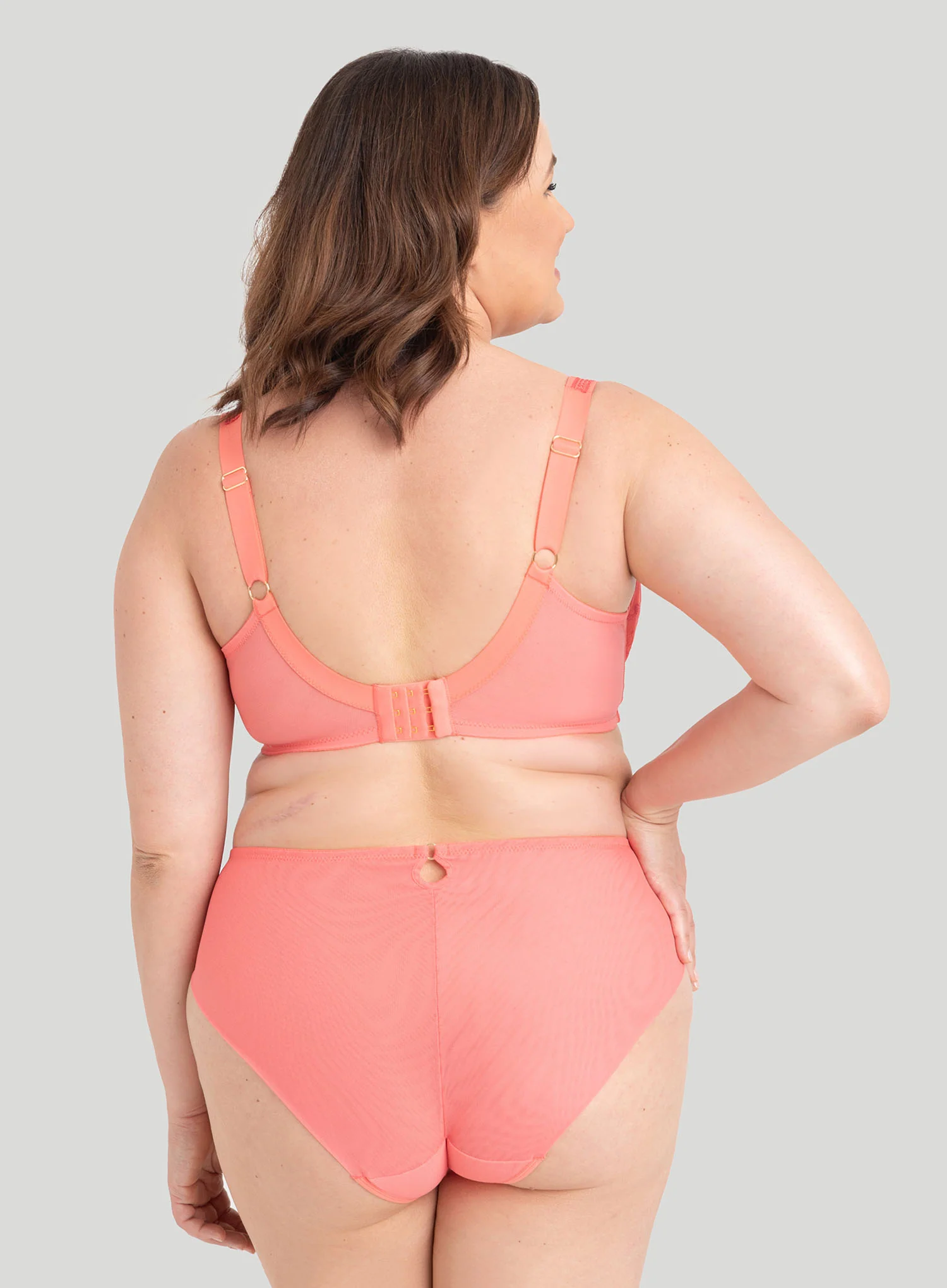 Samanta Lingerie: Perla Brief Midi Coral - Image 2