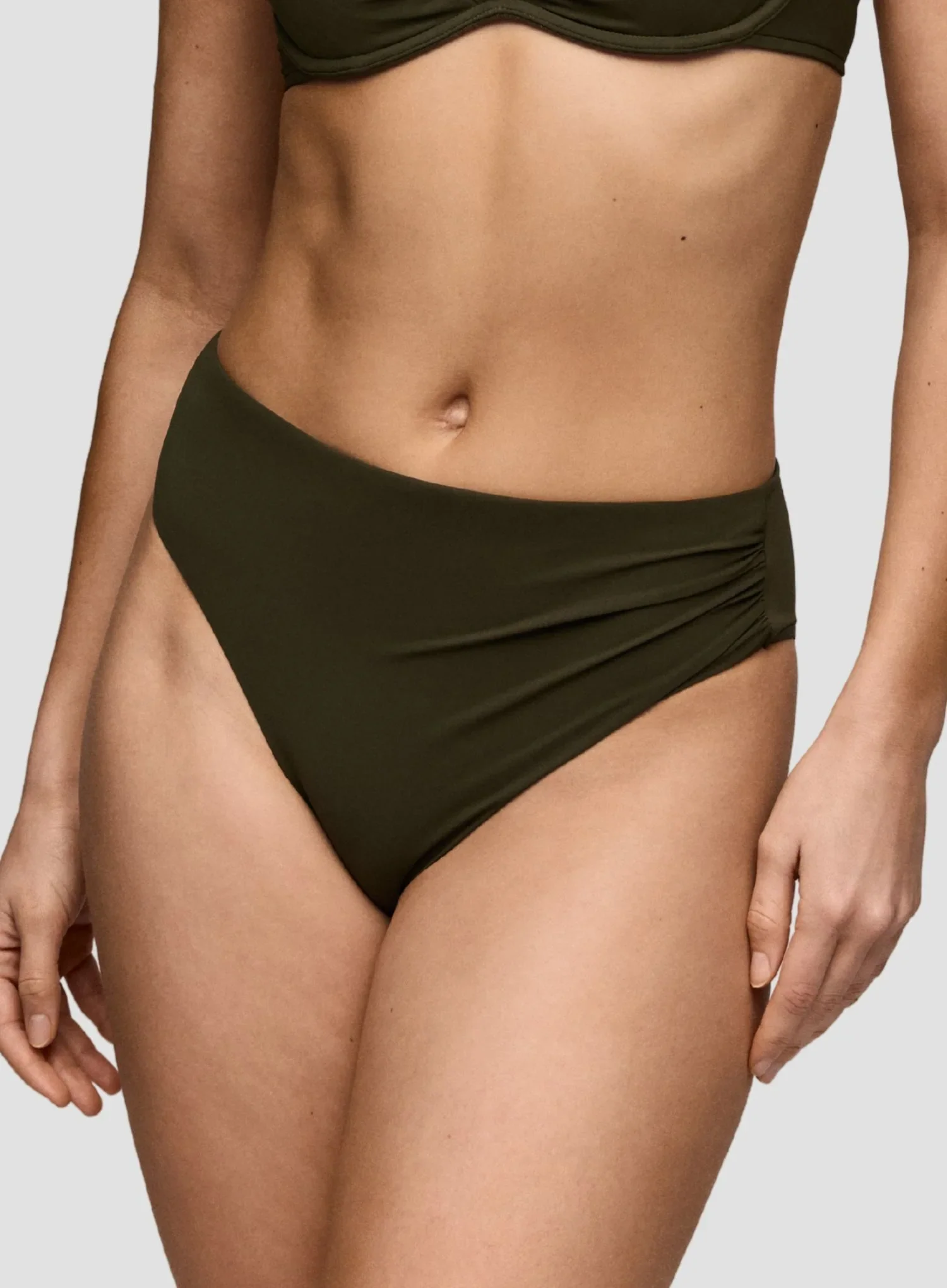 Sarda Swim: Lita Full Bikini Brief Olive Green - Image 4