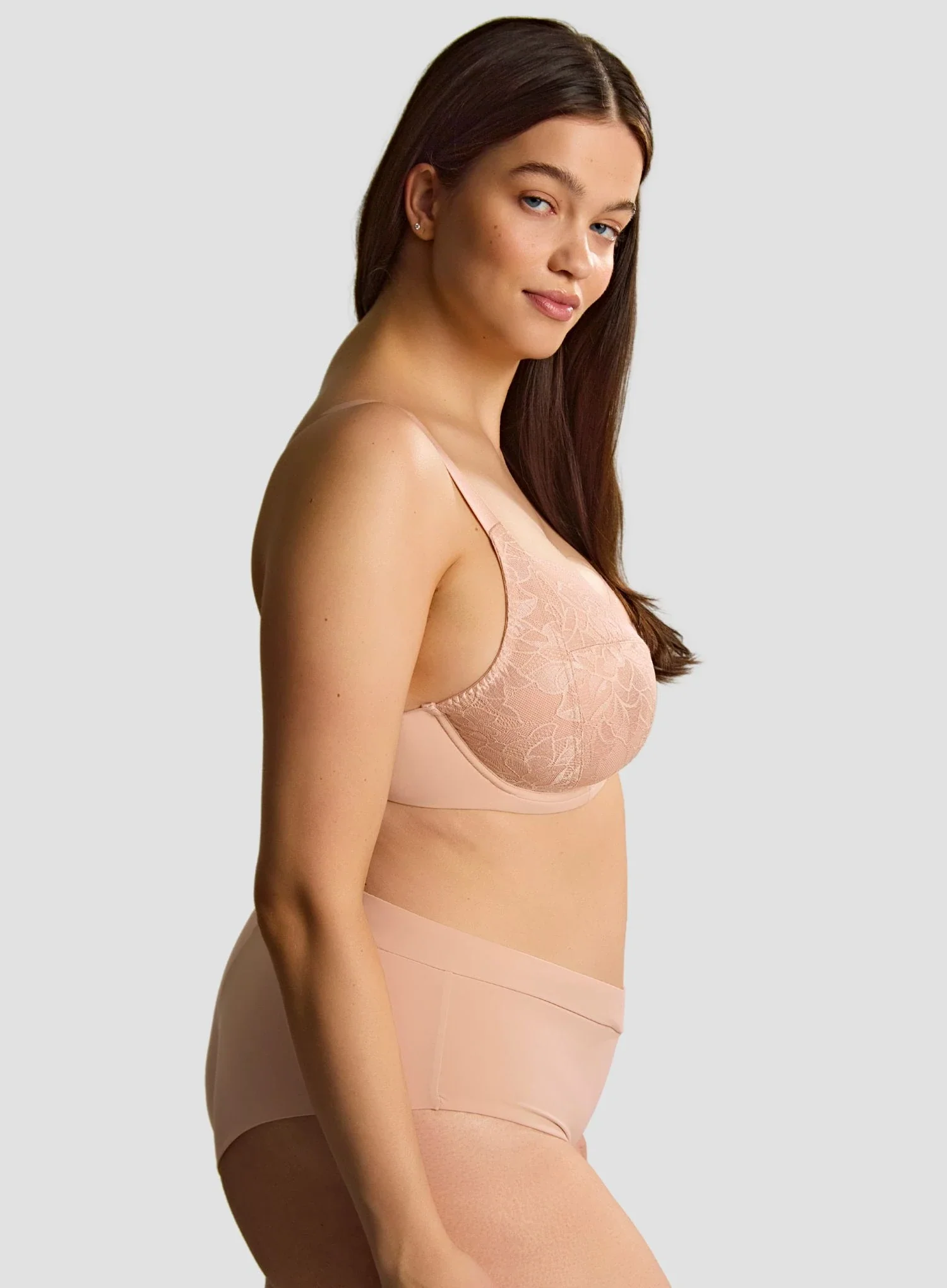 Sculptresse: Dream Comfort Underwired Full Cup Bra Cameo Rose - Image 4