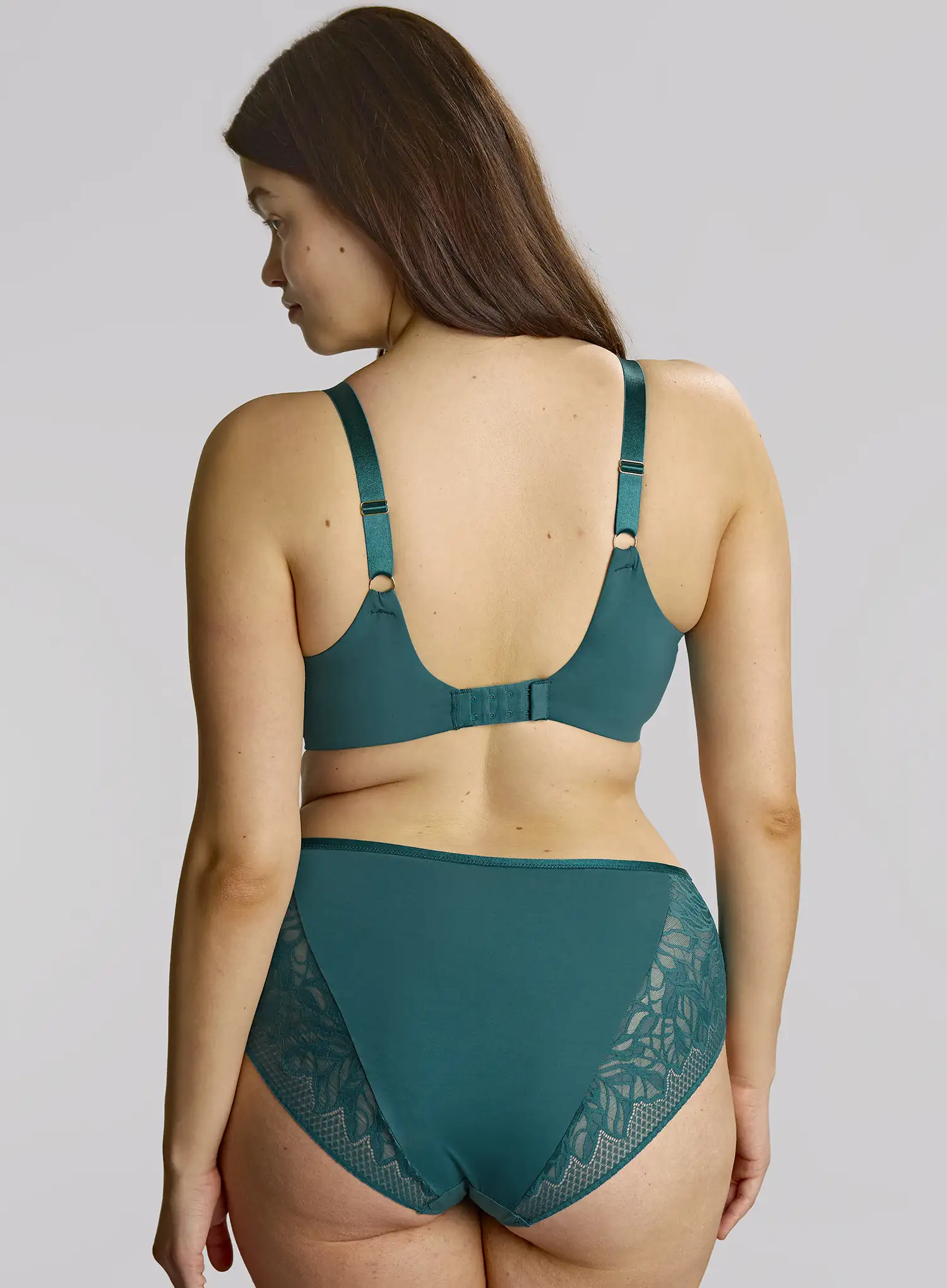 Sculptresse: Sophia Underwired Full Cup Bra Teal Blue - Image 3