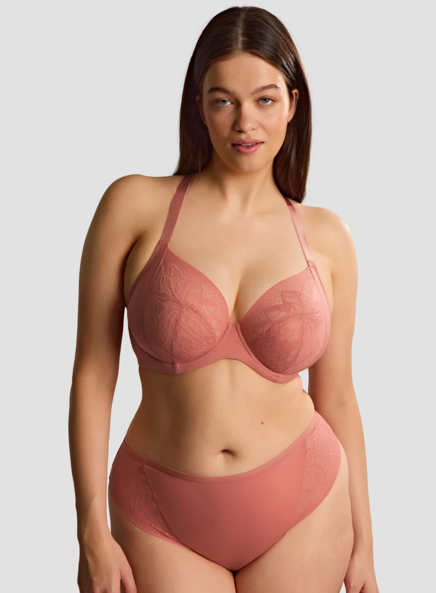 Sculptresse: Sophia Underwired Plunge Bra Sienna Rose - Image 2