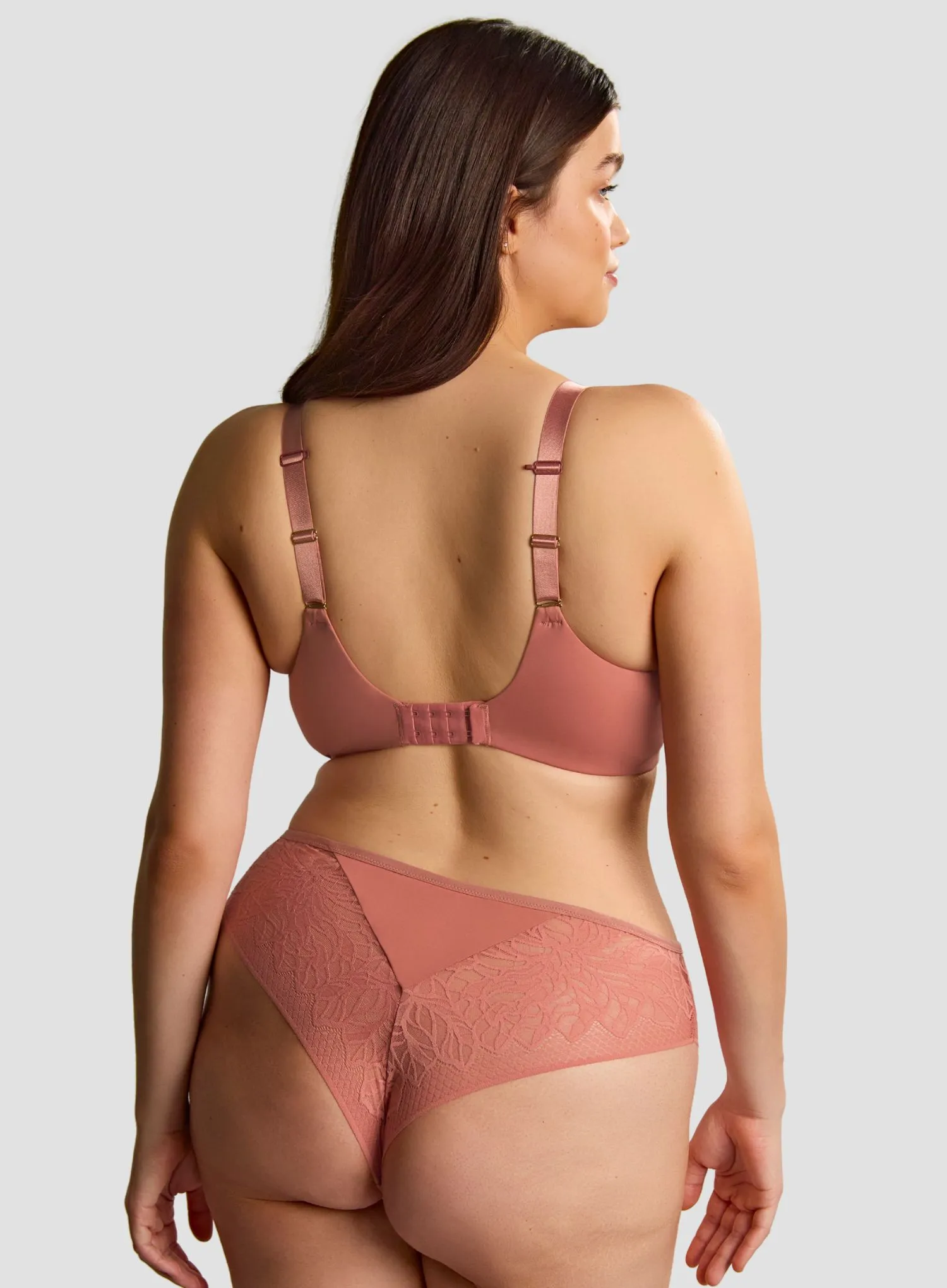 Sculptresse: Sophia Underwired Plunge Bra Sienna Rose - Image 3