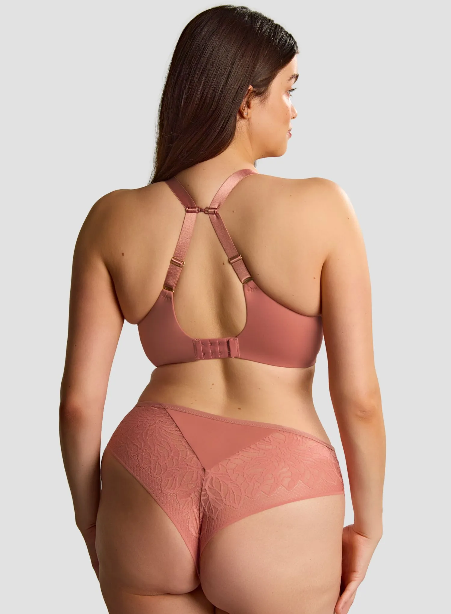 Sculptresse: Sophia Underwired Plunge Bra Sienna Rose - Image 4
