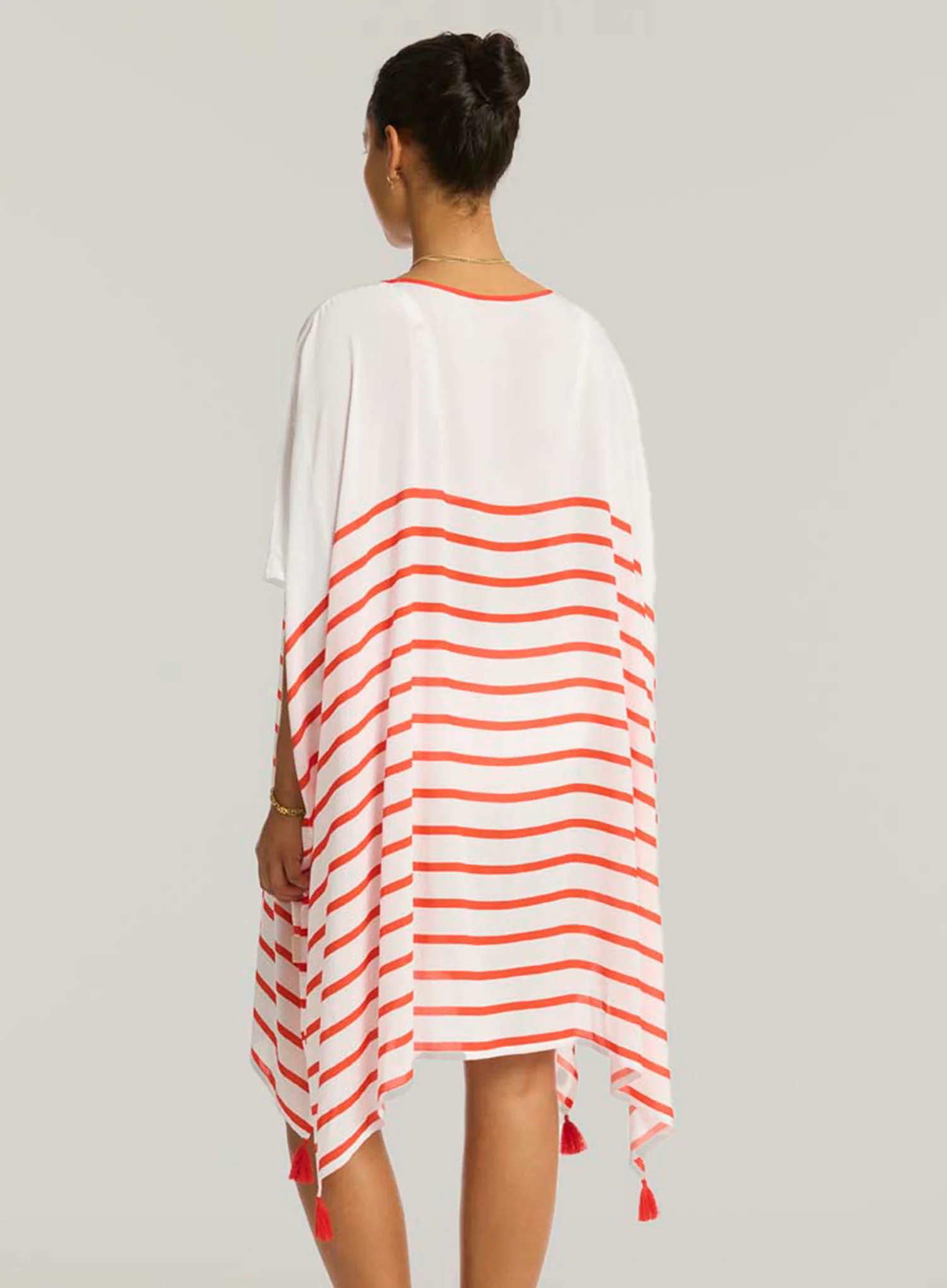 Sea Level: Amalfi Kaftan Flame - Image 3