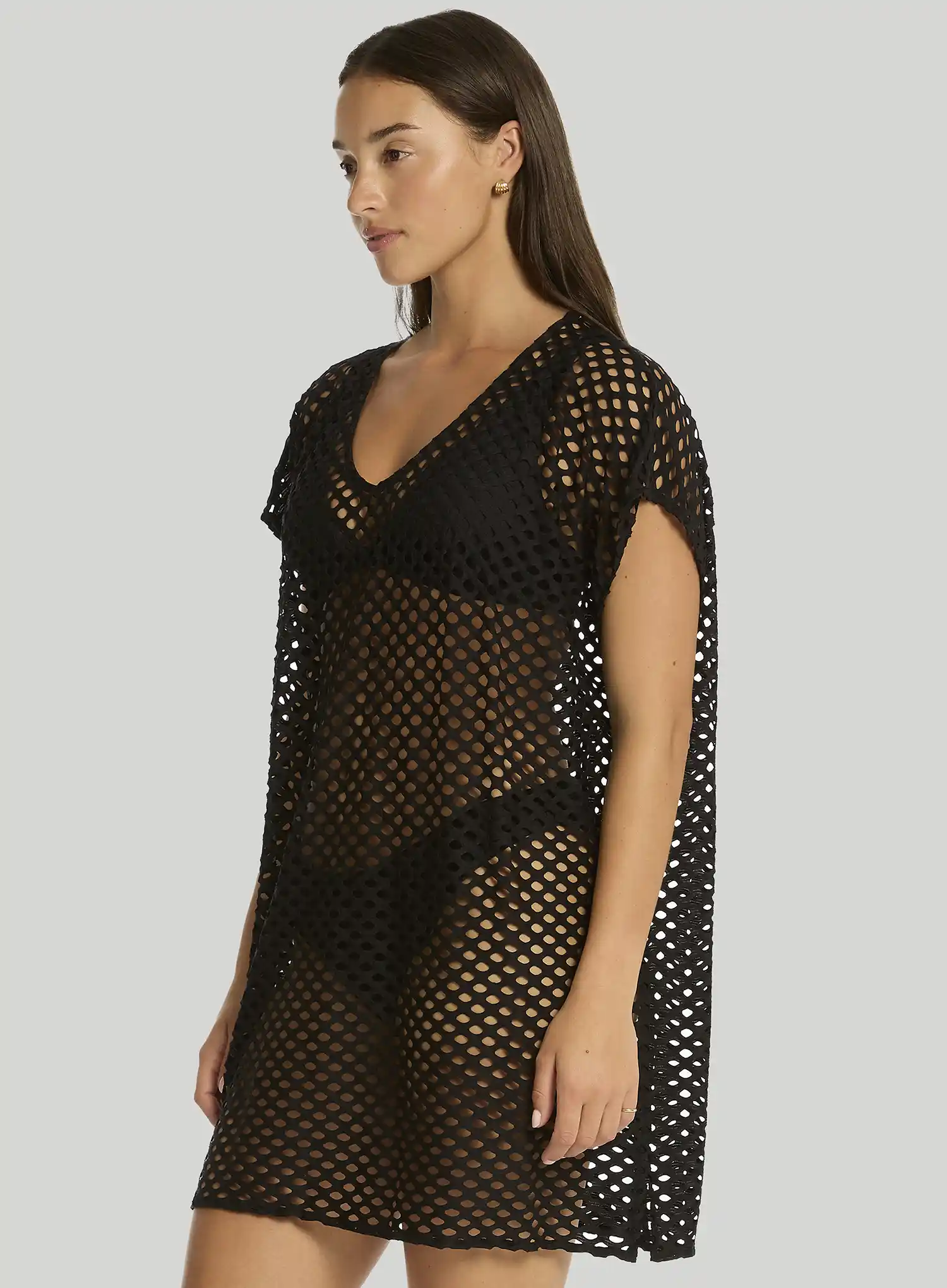 Sea Level: Castaway Kaftan Black - Image 3