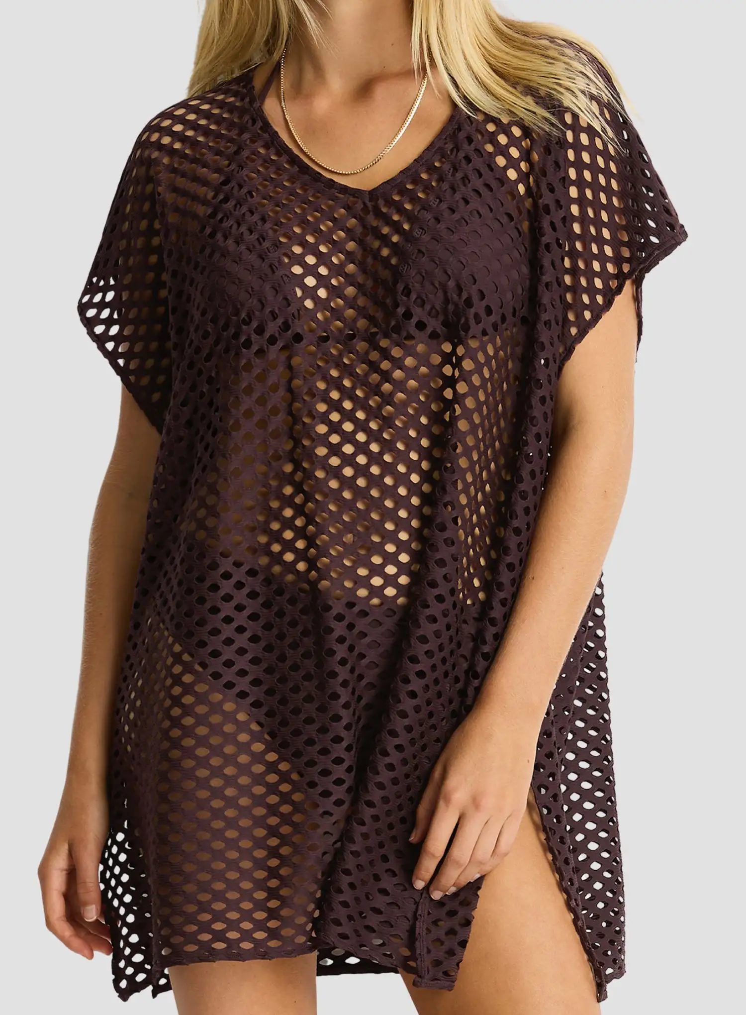 Sea Level: Castaway Kaftan Cocoa - Image 4