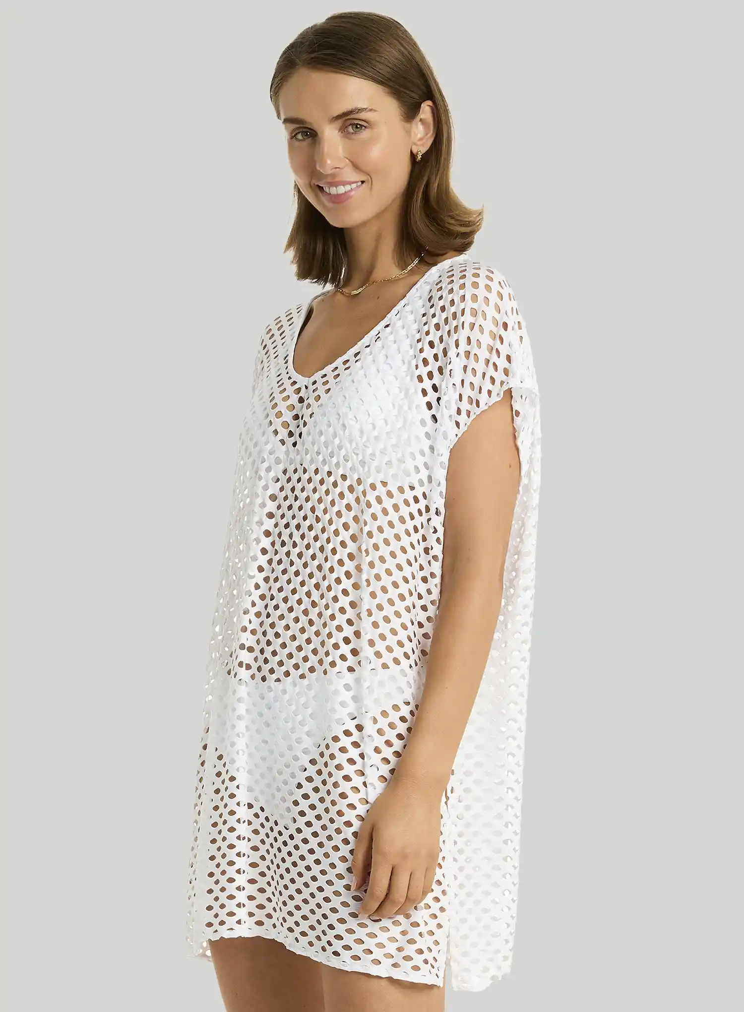Sea Level: Castaway Kaftan White - Image 2