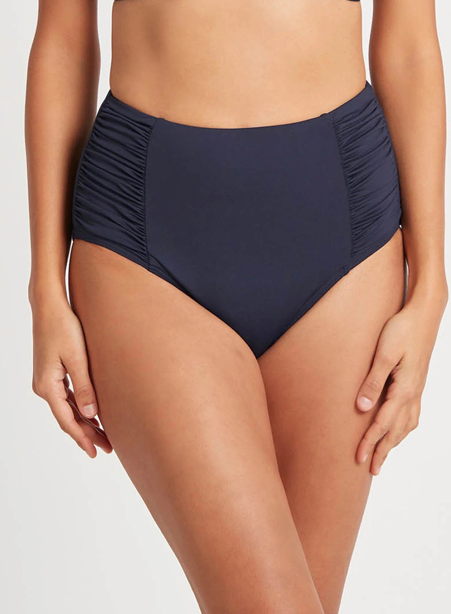 Sea Level: Eco Essentials High Waist Gathered Brief Night Sky - Image 4